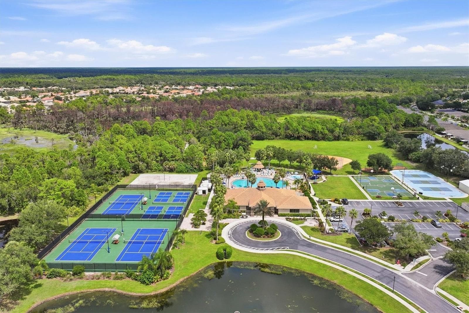 Aerial - Clubhouse - 11347 DANCING RIVER DR, VENICE