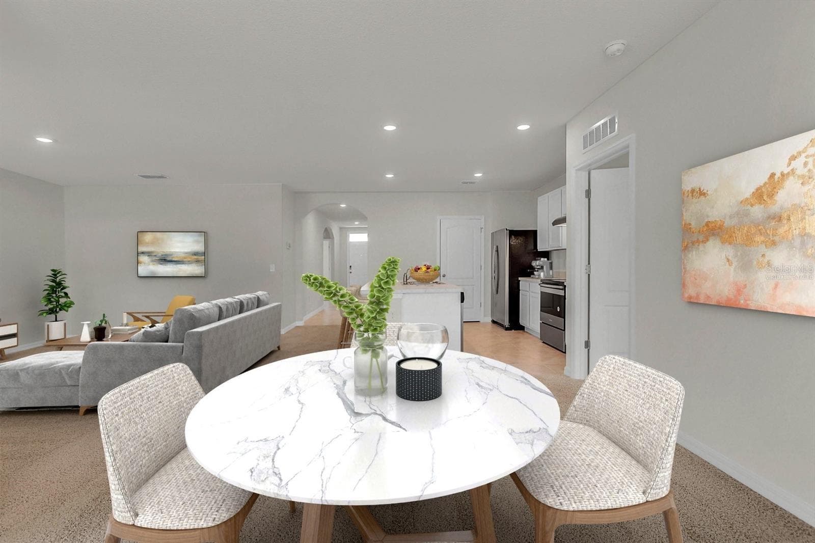 Dining area - virtually staged - 2412 FIELDBROOKE WAY, EDGEWATER
