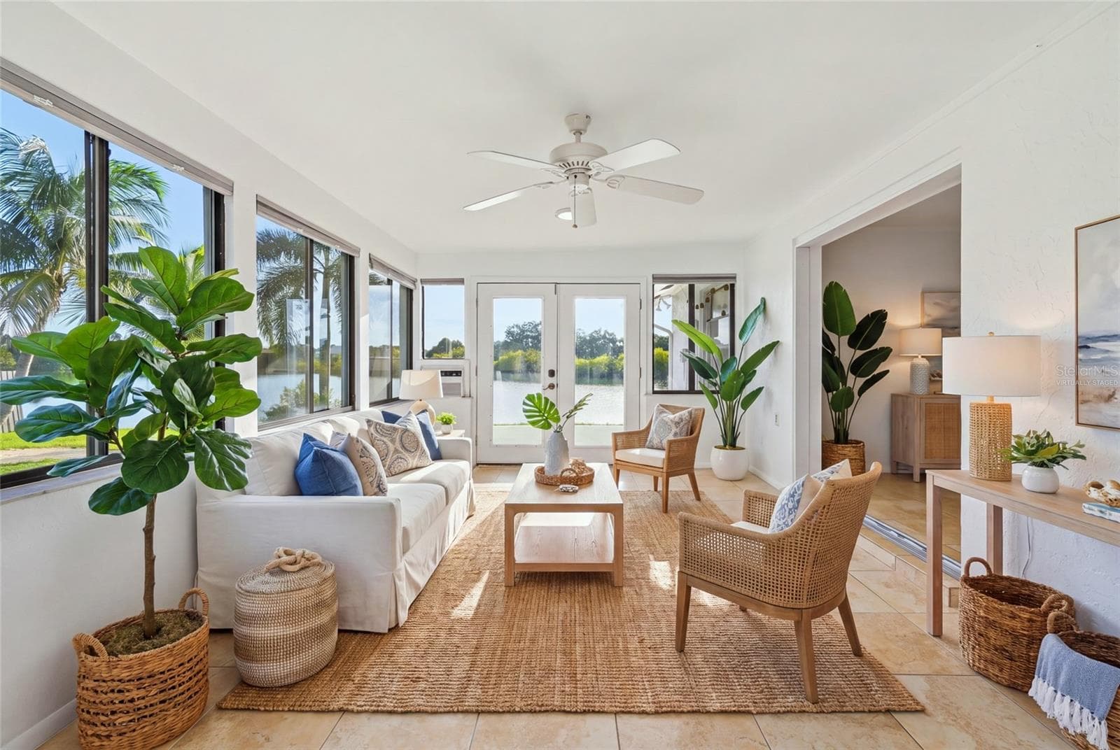 Virtually Staged Florida Room - 3667 CAROL LN, SARASOTA