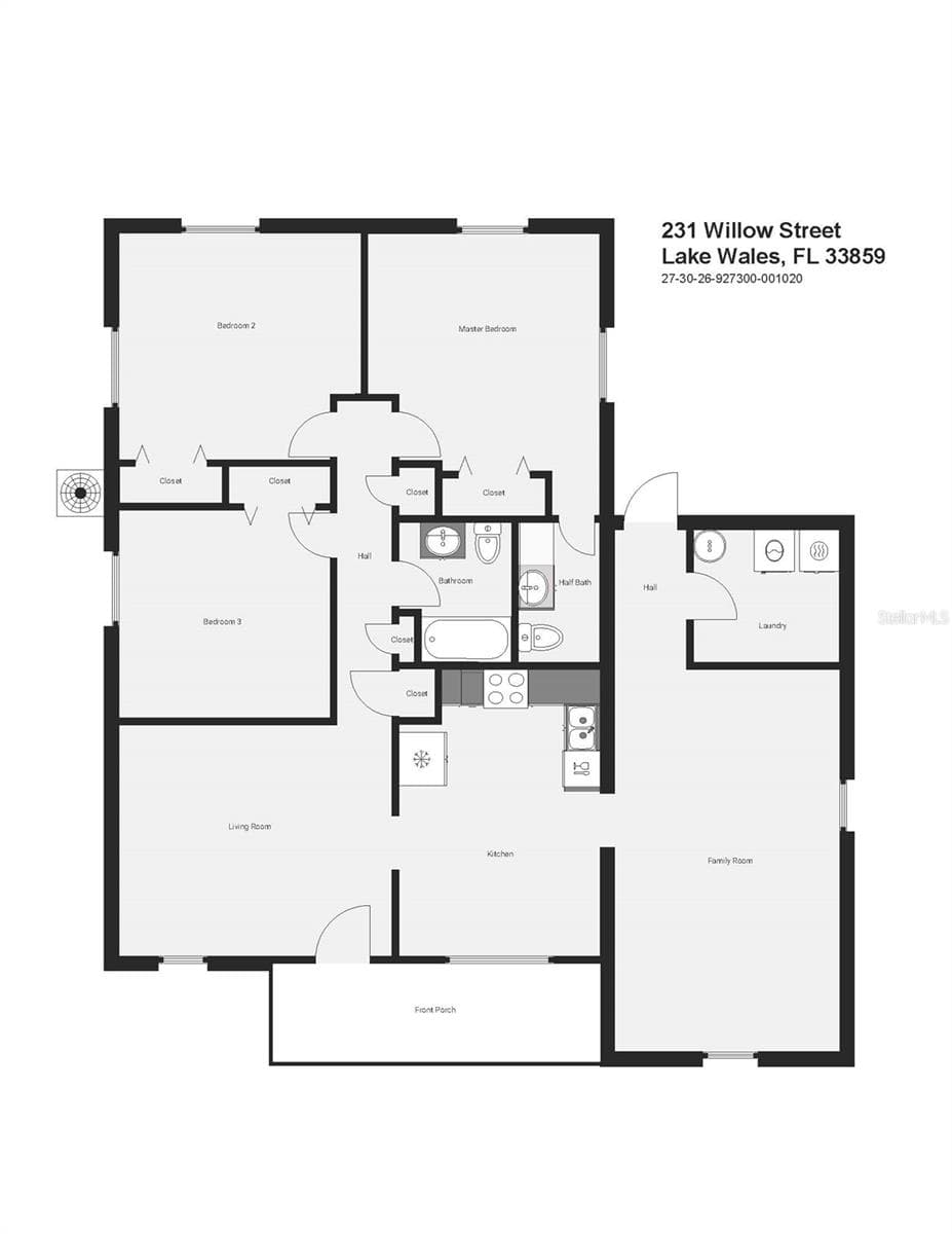 Floor Plan - 231 WILLOW ST, LAKE WALES