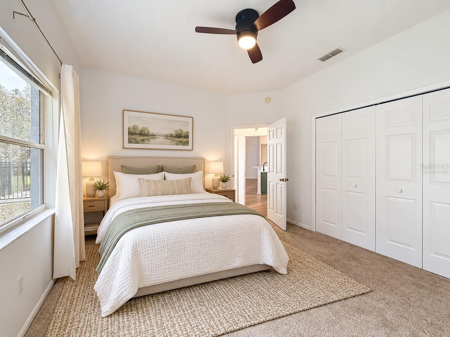 Bedroom virtually staged - 507 DOWLING CIR, LADY LAKE