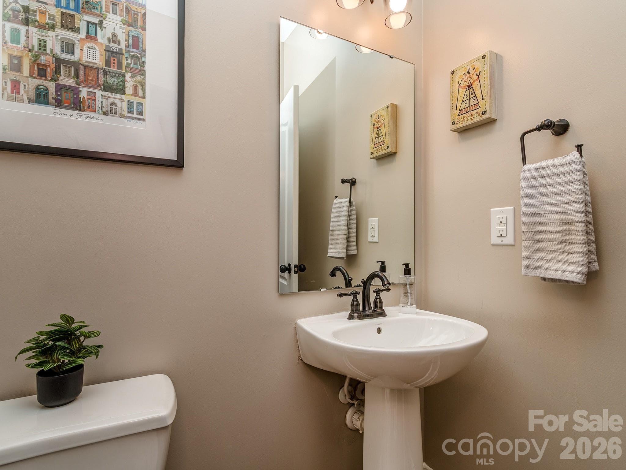 Powder room - 2844 Georgia Avenue, Charlotte