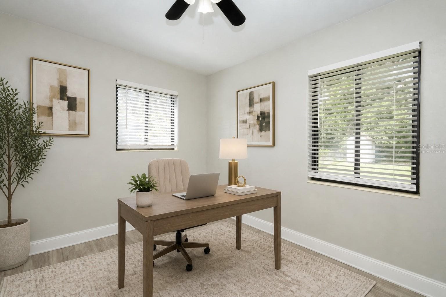 Virtually Staged-Bedroom 3 - 506 S ELSASSER ST, DELAND