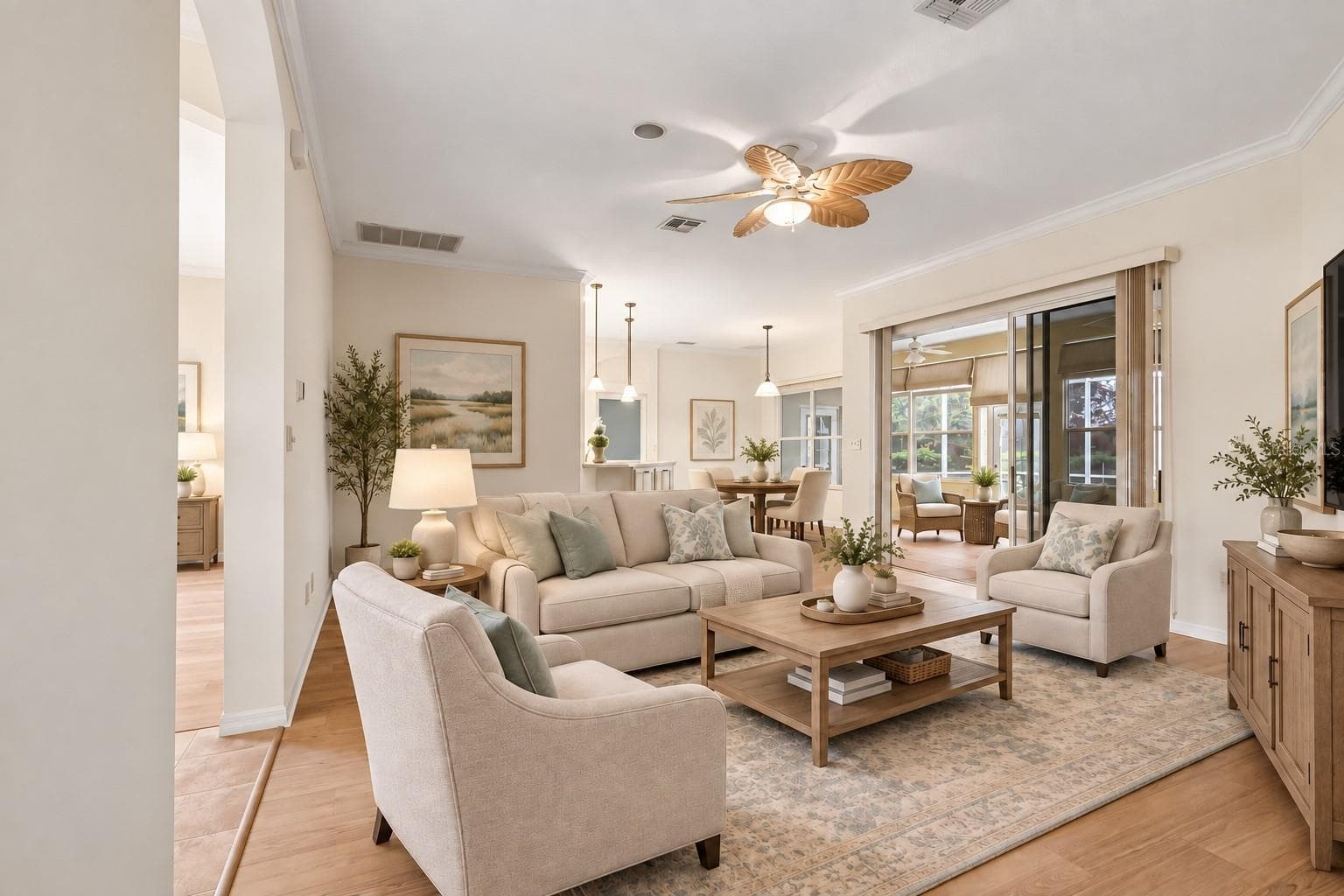 Virtual - Family Room - 24445 MADEWOOD AVE, LEESBURG