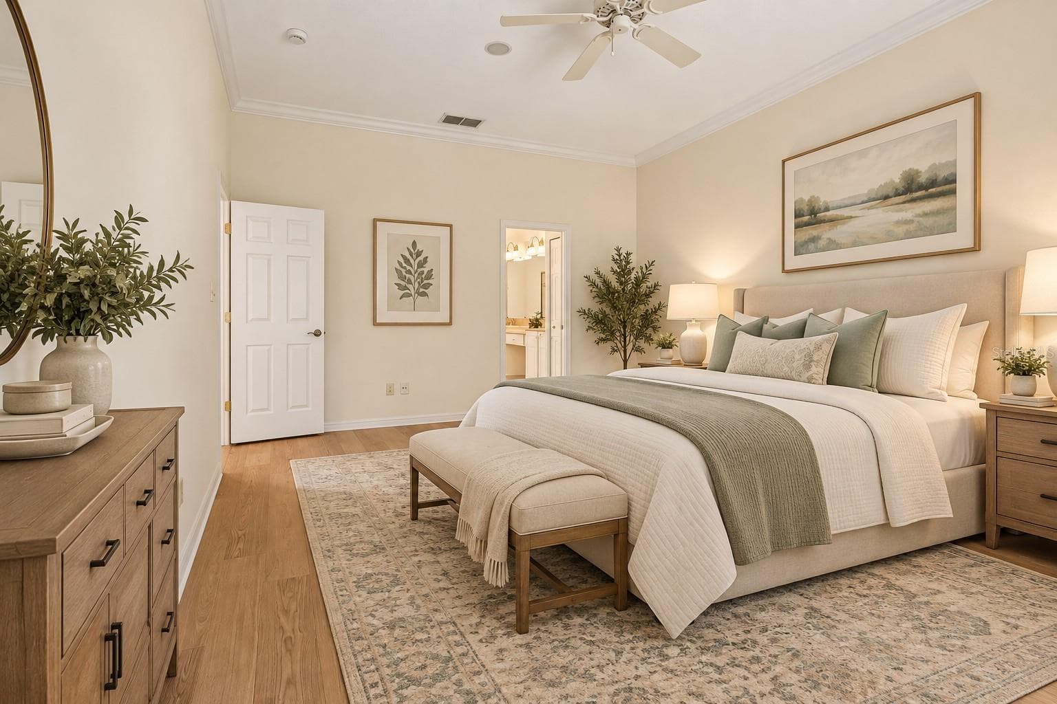 Virtual - Primary Bedroom - 24445 MADEWOOD AVE, LEESBURG