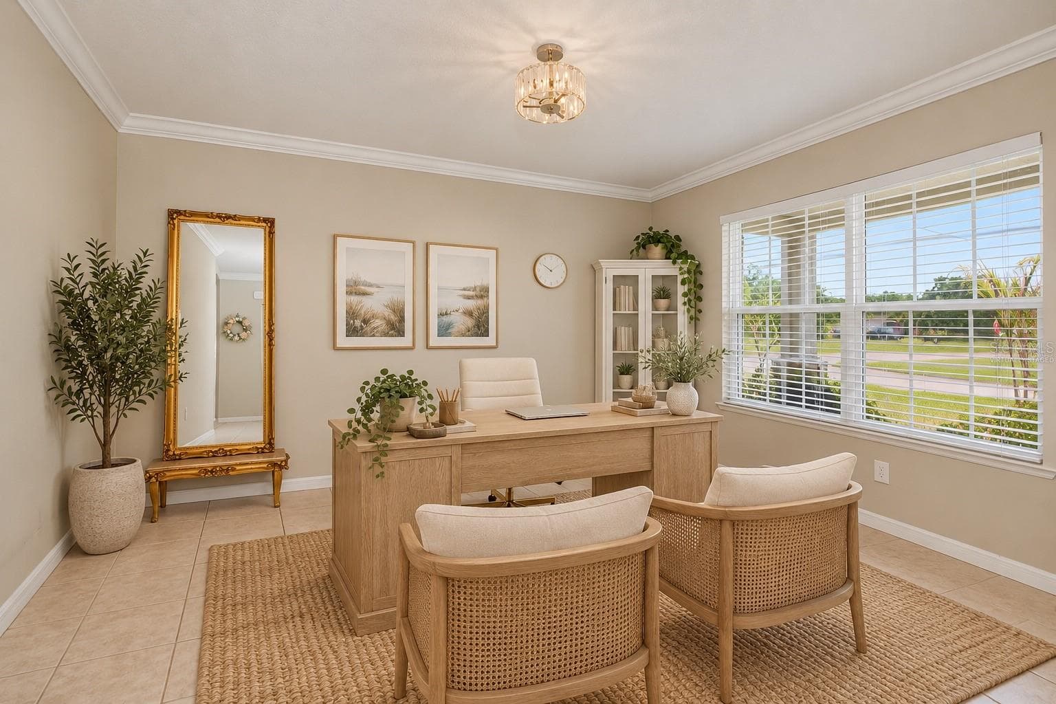 Virtually Staged Versatile Den/Flex Room Ideal for Home Office, 4th Bedroom, or Hobby Space. - 640 ENCARNACION ST, PUNTA GORDA