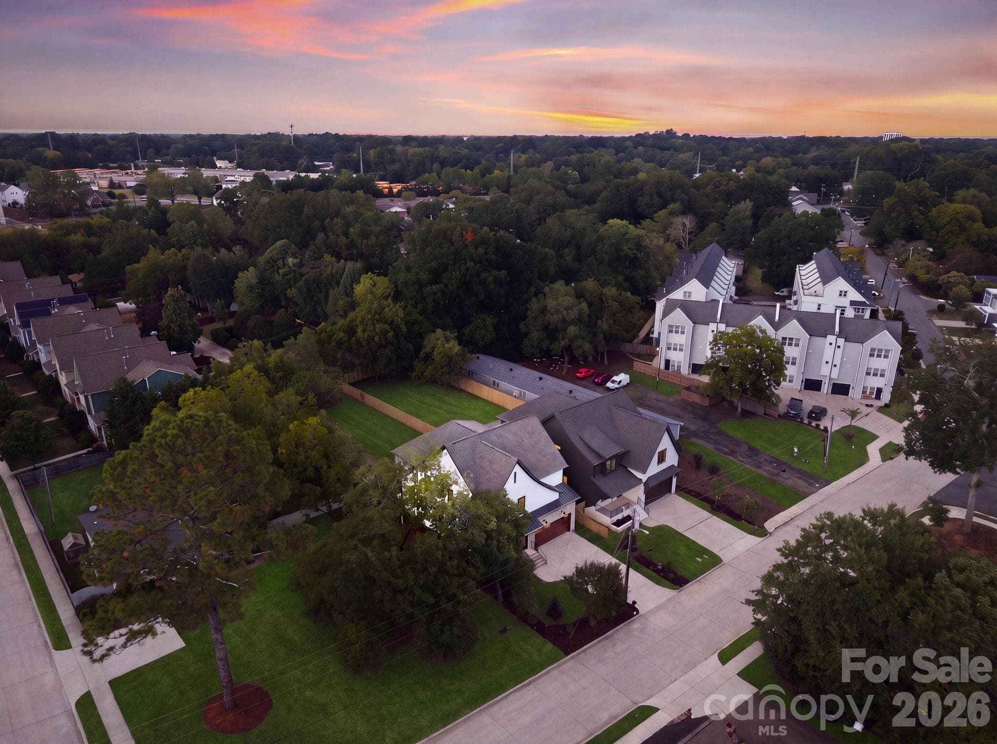 Aerial view - 1115 Lomax Avenue, Charlotte