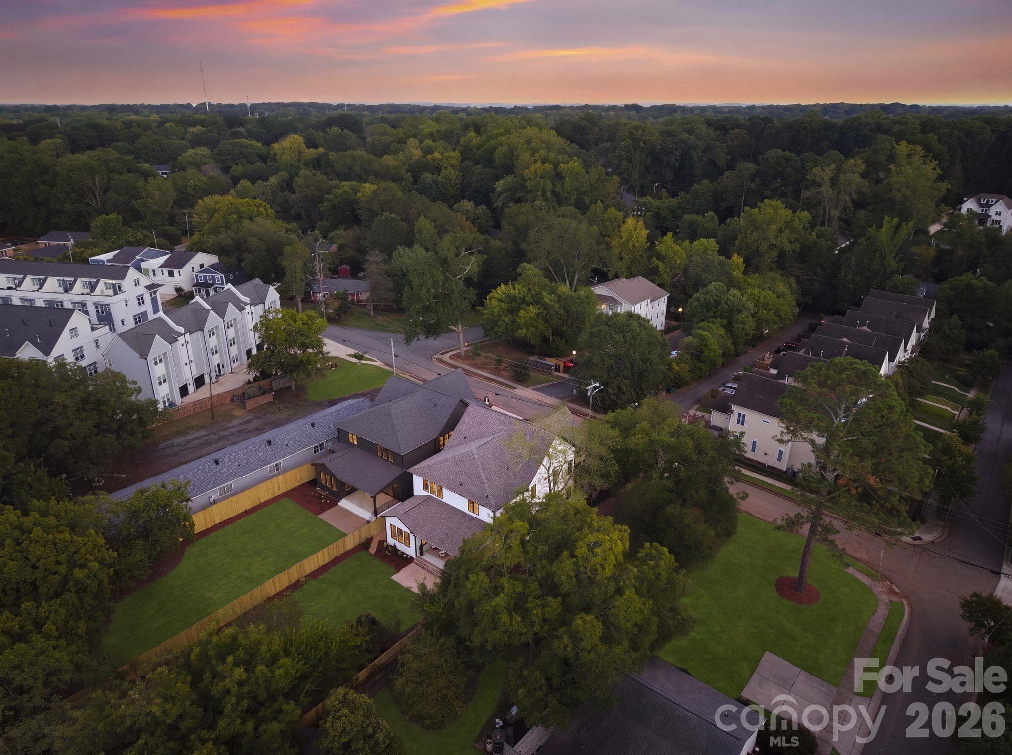 Aerial view - 1115 Lomax Avenue, Charlotte