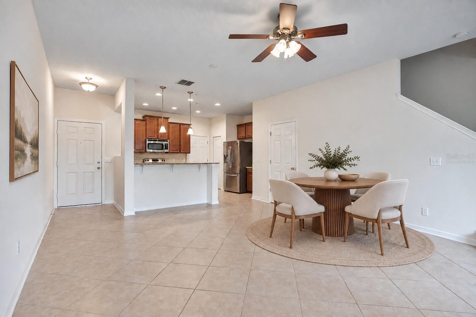 Virtually Staged - Dining/Kitchen - 196 WINDFLOWER WAY, OVIEDO