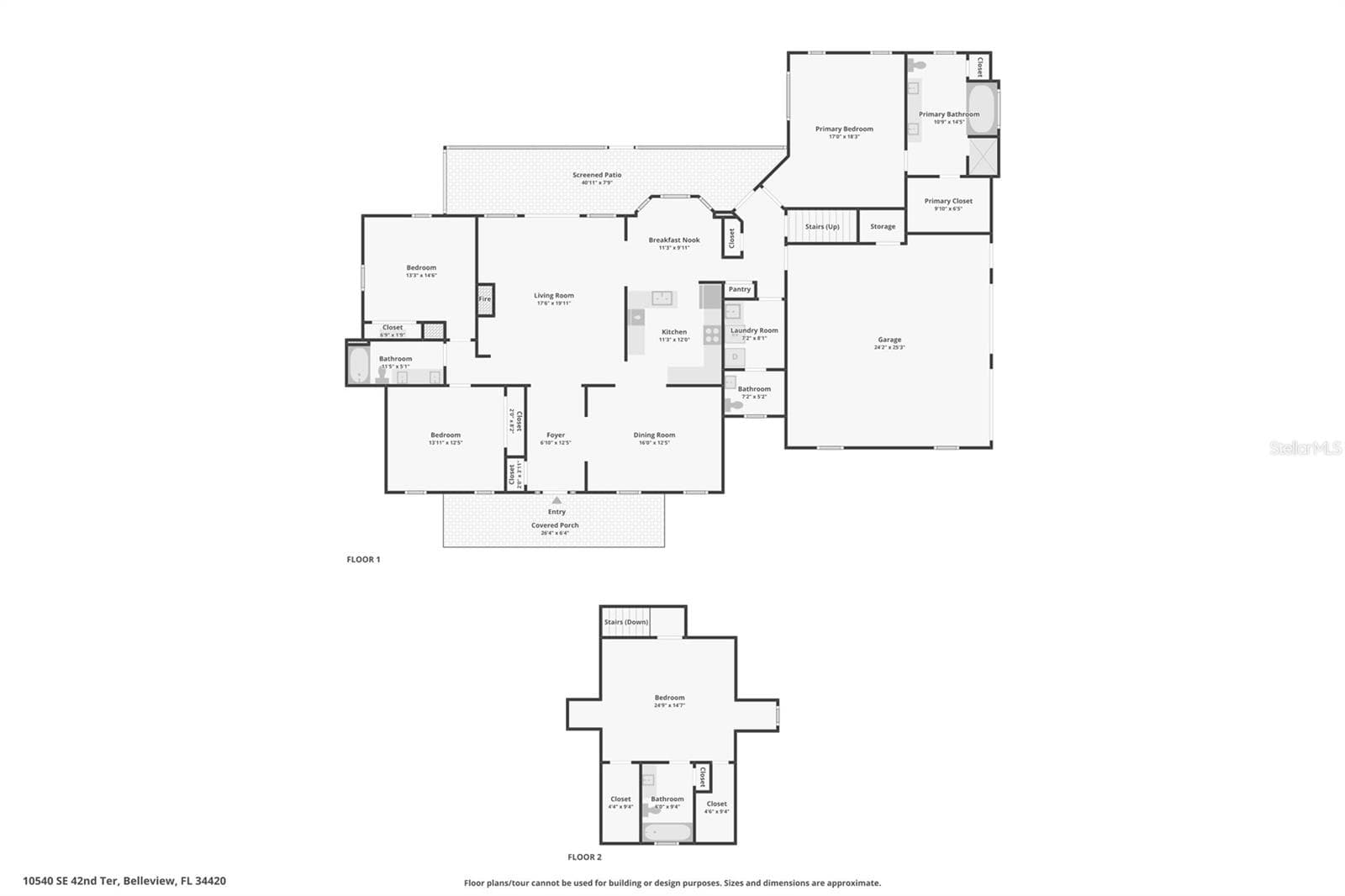 both floors in one floor plan - 10540 SE 42ND TER, BELLEVIEW