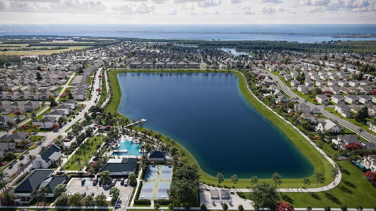 Community Aerial View - 7949 REFLECTION PKWY, BRADENTON