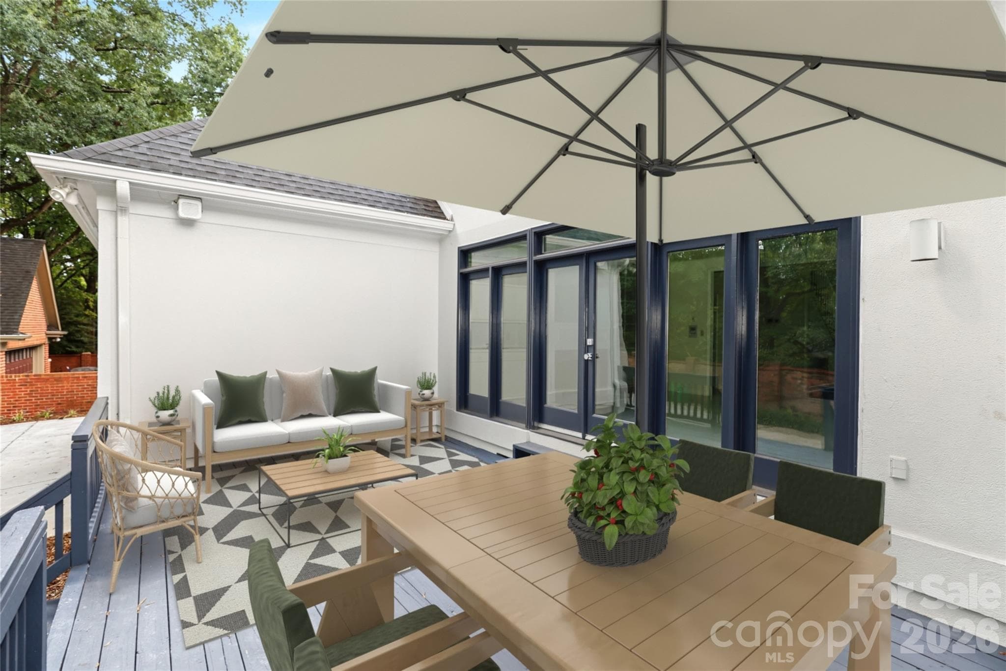 Deck - Virtually Staged - 5235 Haynes Hall Place, Charlotte