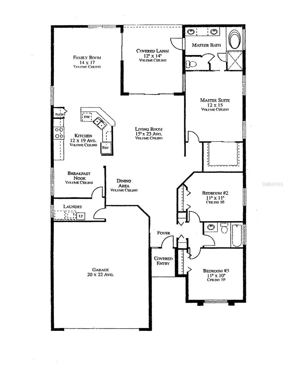 13' vaulted ceiling, deep covered lanai. - 5113 FLAGSTONE DR, SARASOTA