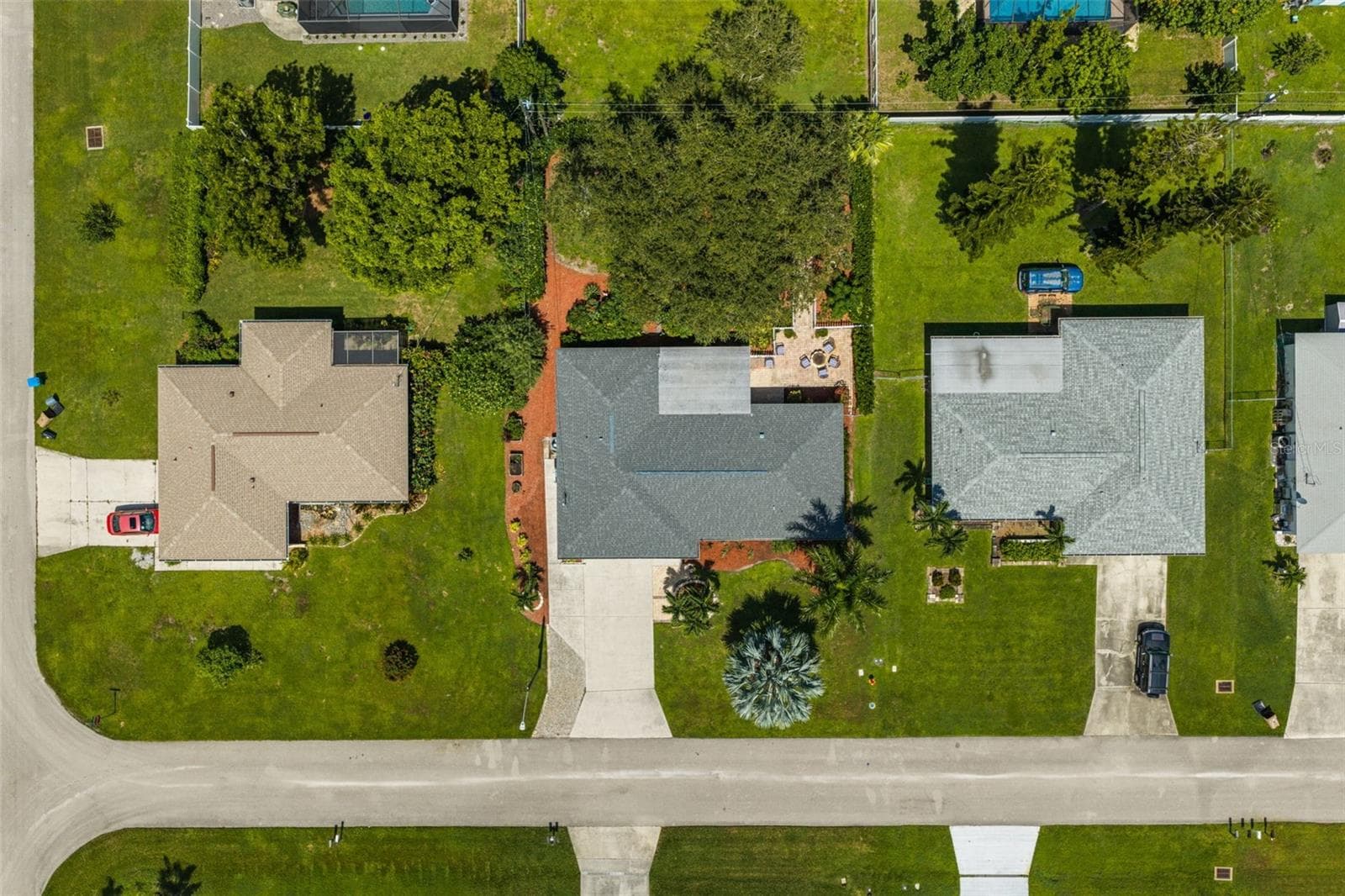 Straight down aerial view - 427 SW 34TH ST, CAPE CORAL
