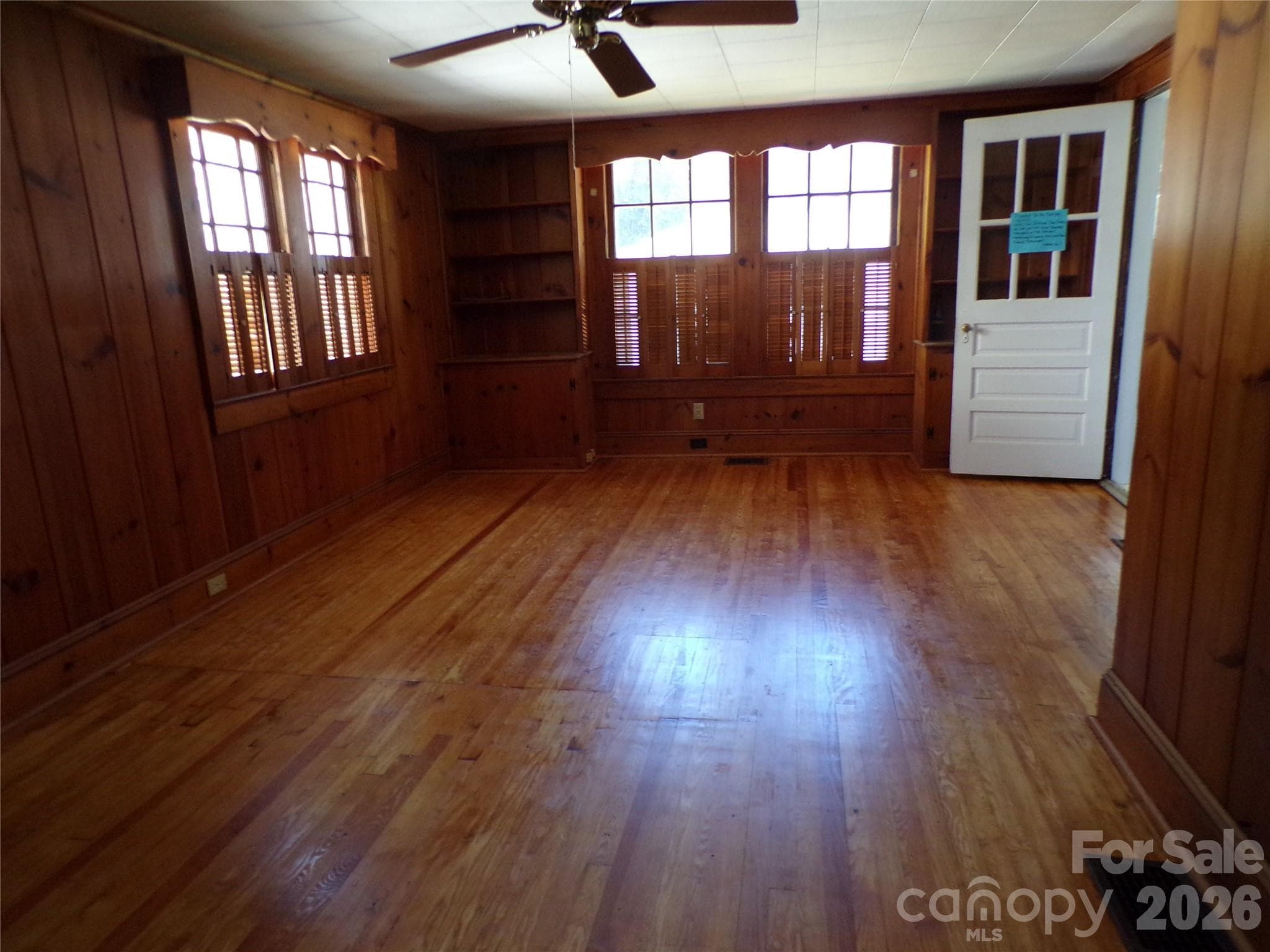Den Refinished Hardwood Flooring - 608 1st Street W, Conover