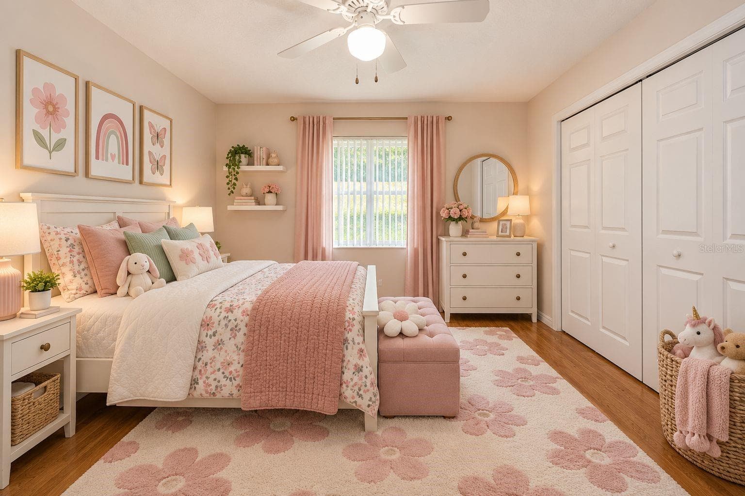 Bedroom #3 staged - 141 BREN MAR LN, PALM COAST
