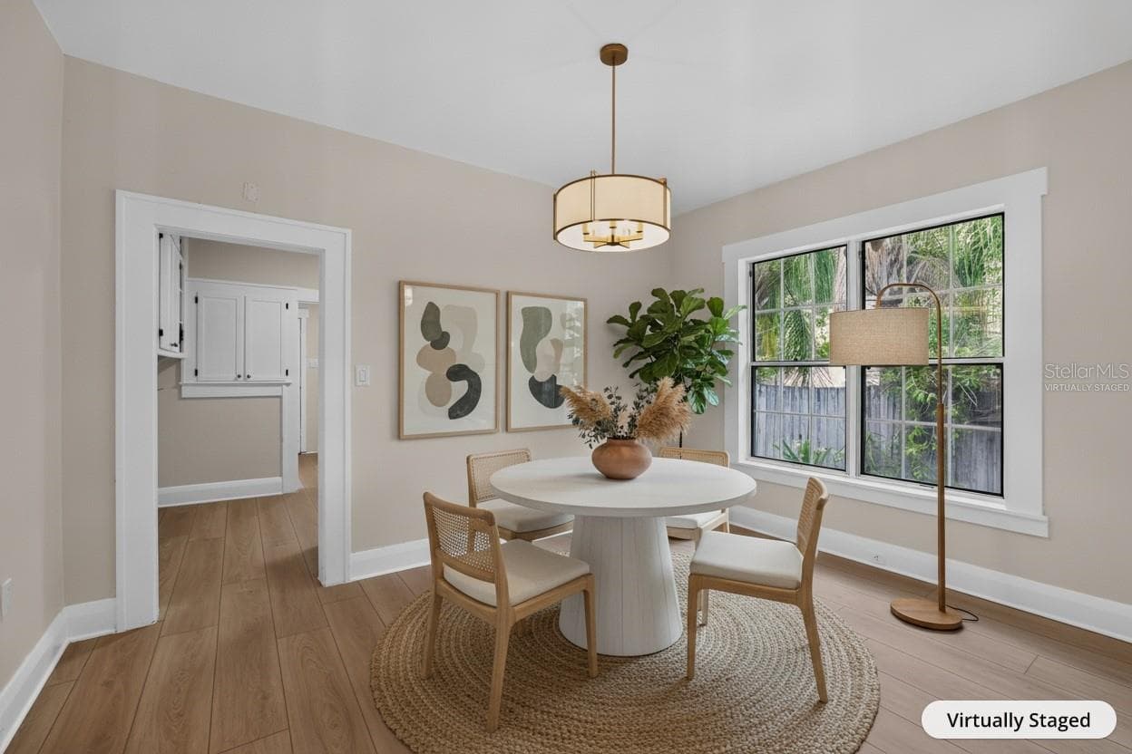 "Virtually Staged" Dining Rm - 813 E NEW ORLEANS AVE, TAMPA