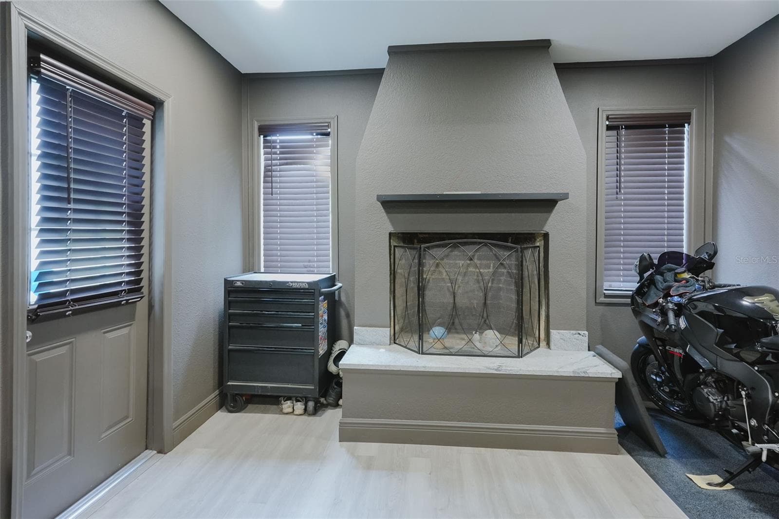 Family room / fireplace - 16606 FOREST PARK DR, LUTZ