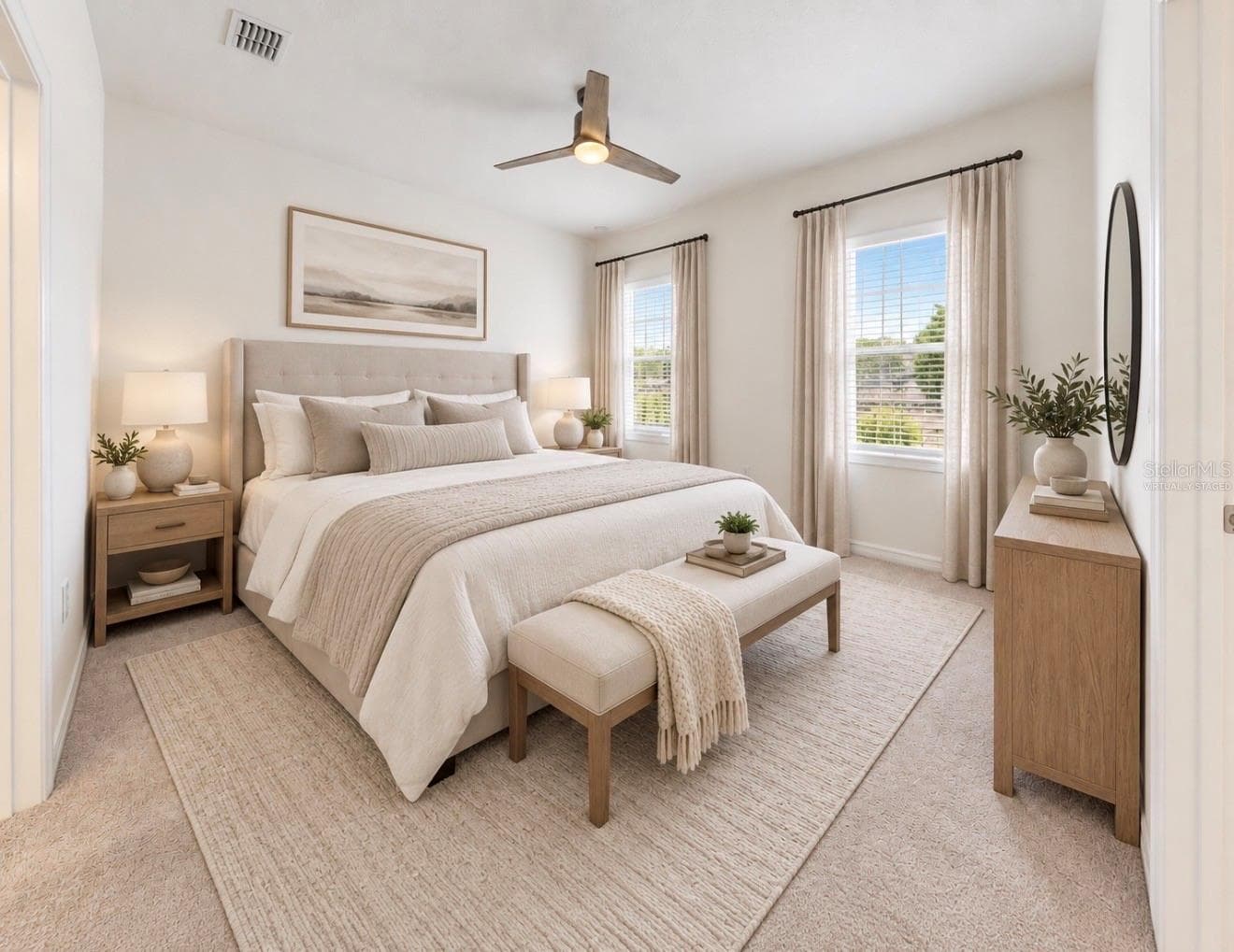 Primary Bedroom, Virtually Staged - 6273 CAMINO DR, APOLLO BEACH