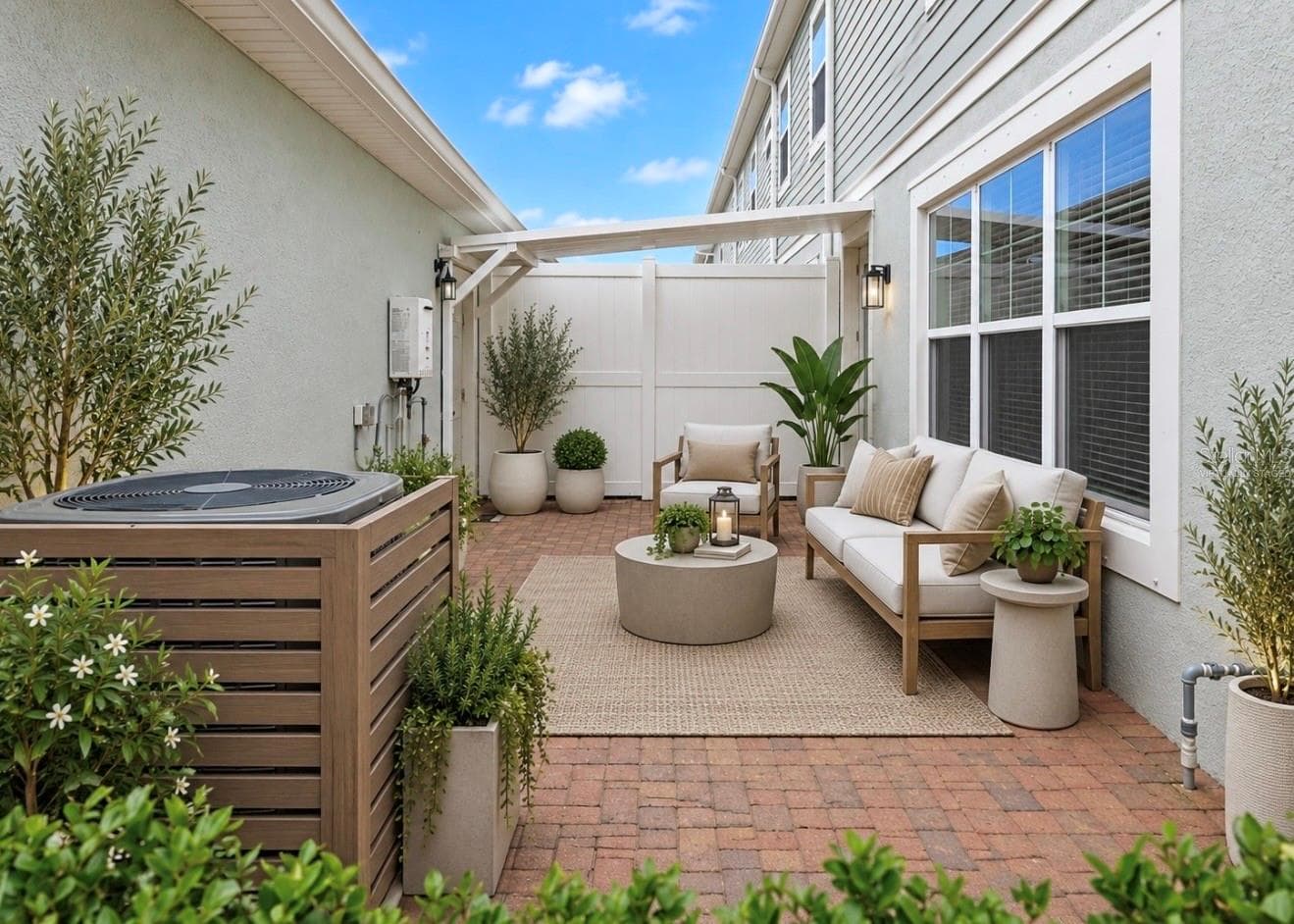 Private Courtyard Area, Virtually Staged - 6273 CAMINO DR, APOLLO BEACH