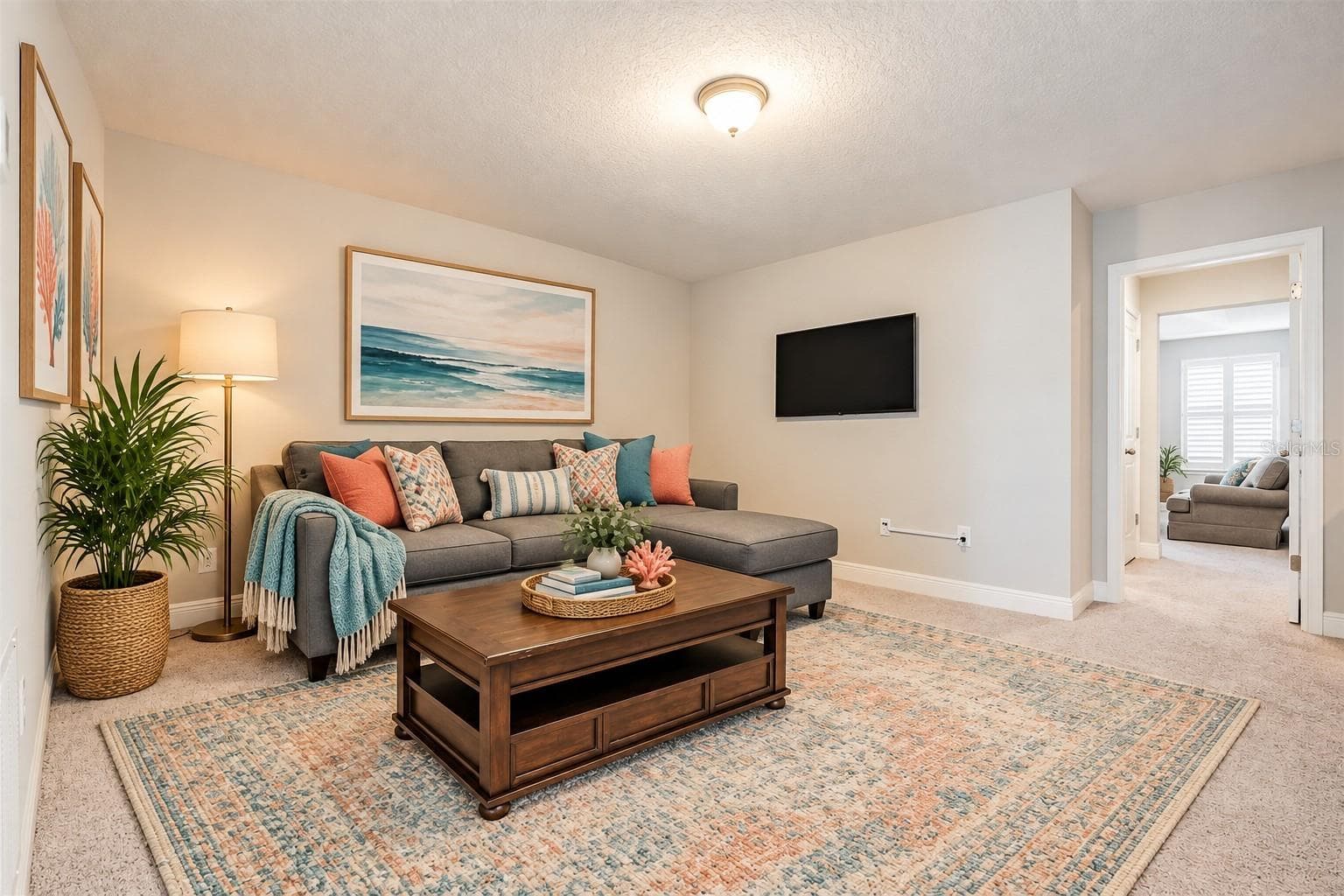 One space, endless possibilities! This cozy loft can be your game room, home office, creative studio, or guest retreat—with potential for a third bedroom. - 5527 CUMBERLAND STAR CT, LUTZ