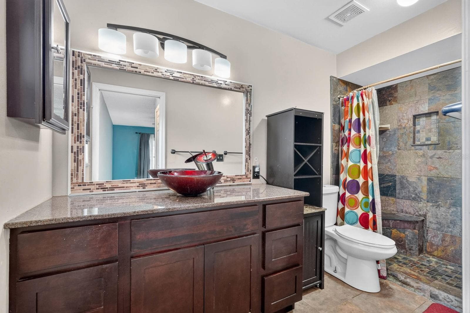 Bathroom with Walk-In Shower - 319 QUAKER RIDGE DR, DAYTONA BEACH