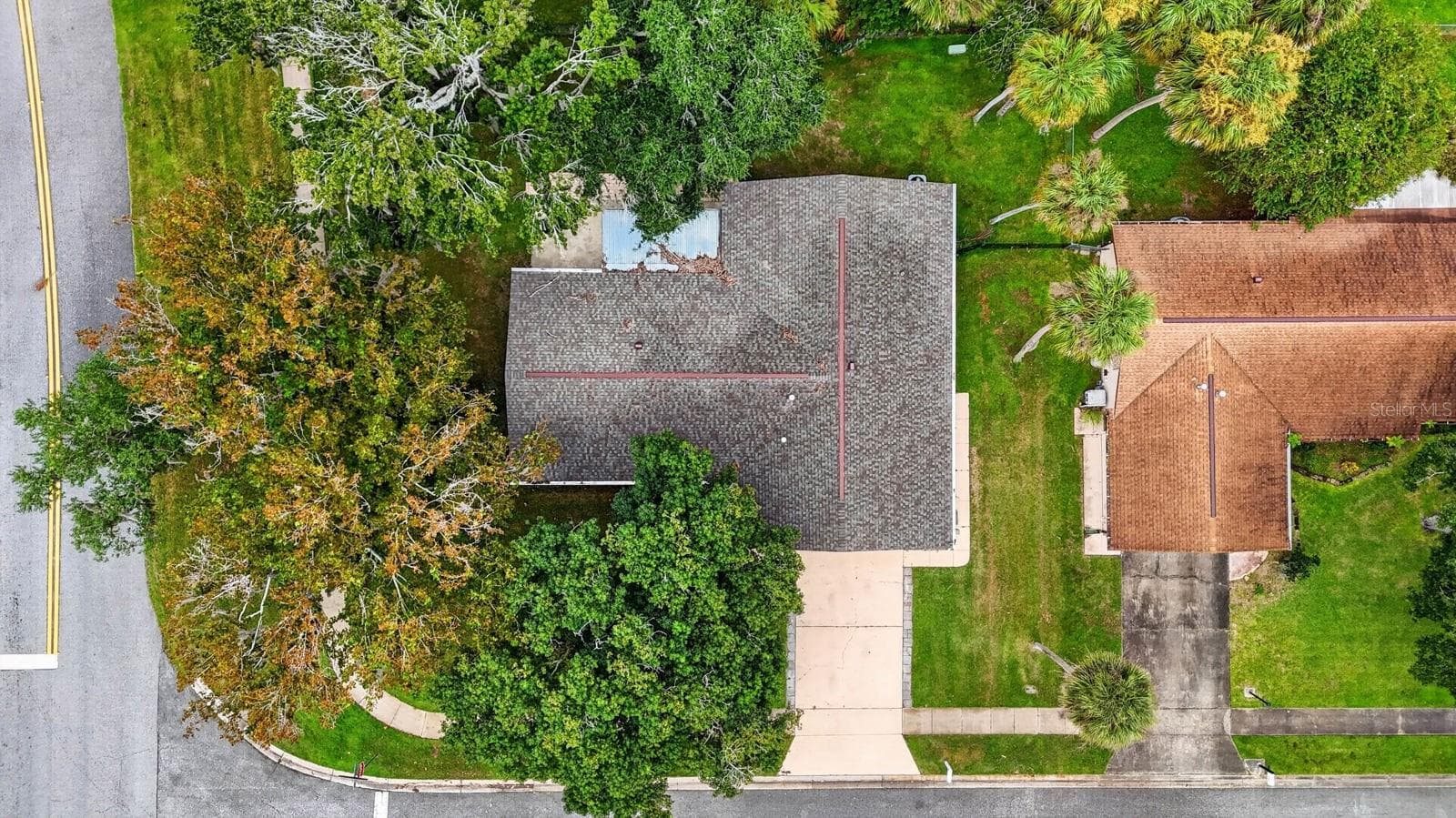 Overhead View of Home - 319 QUAKER RIDGE DR, DAYTONA BEACH