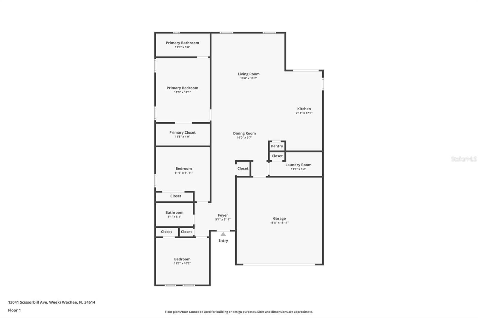 Floor plan - 13041 SCISSORBILL AVE, WEEKI WACHEE