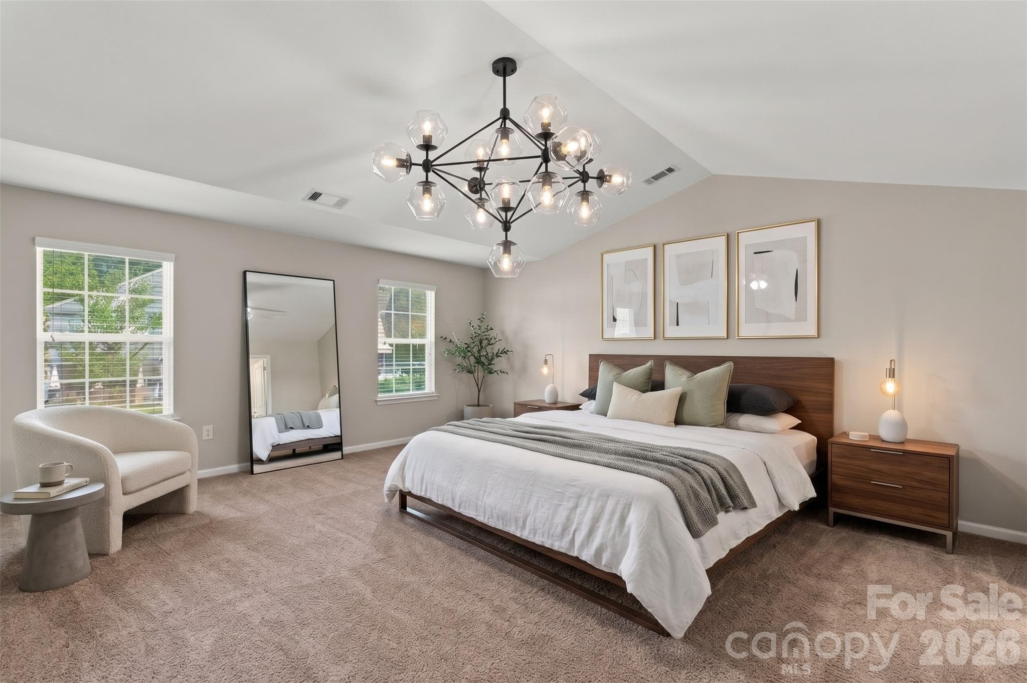 Primary Bedroom - VIRTUALLY STAGED - 2204 Reid Pointe Avenue, Indian Land