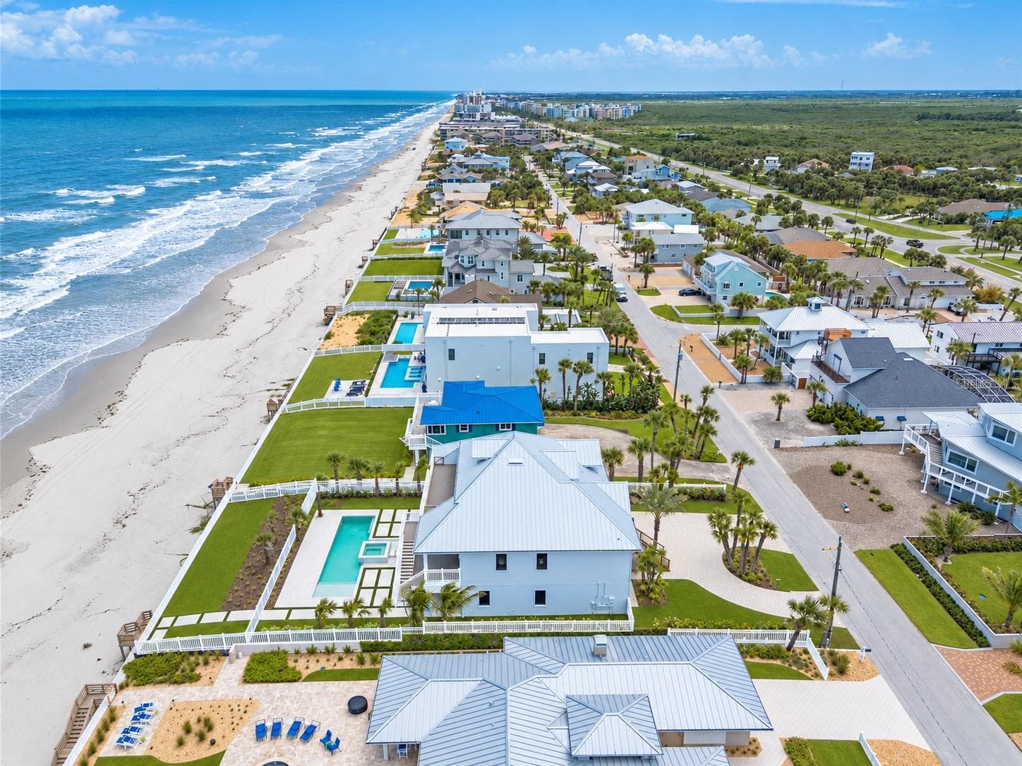 Aerial Big Backyard - 4643 VAN KLEECK DR, NEW SMYRNA BEACH