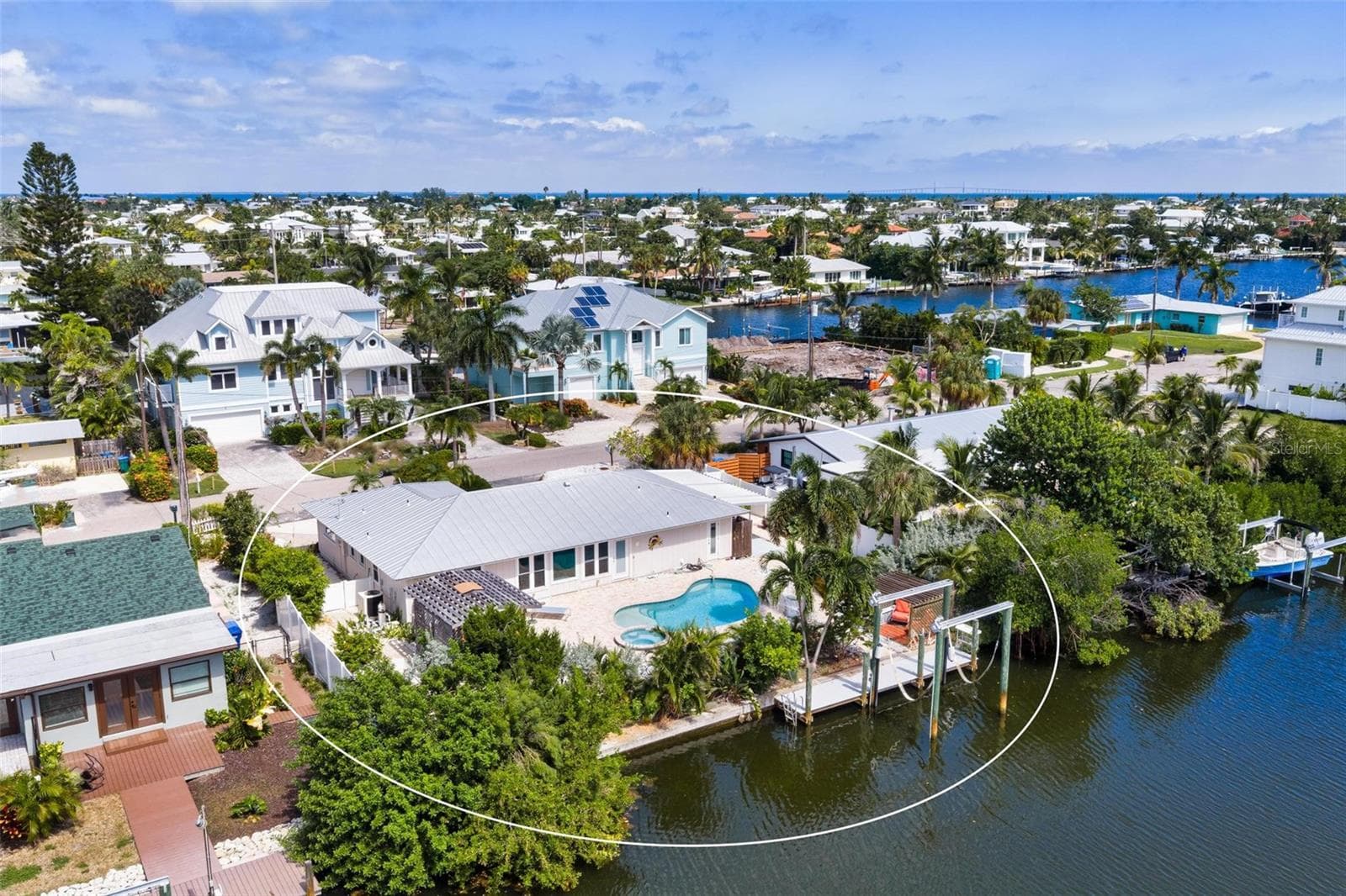 Aerial views north - 503 65TH ST, HOLMES BEACH