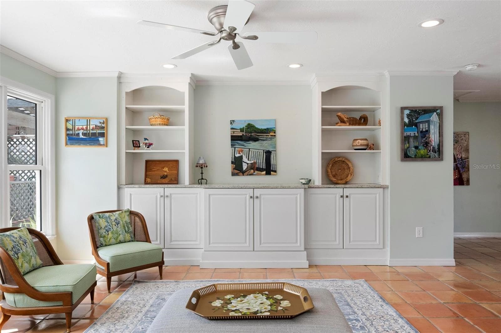 Beautiful built in cabinetry in the living area. - 503 65TH ST, HOLMES BEACH