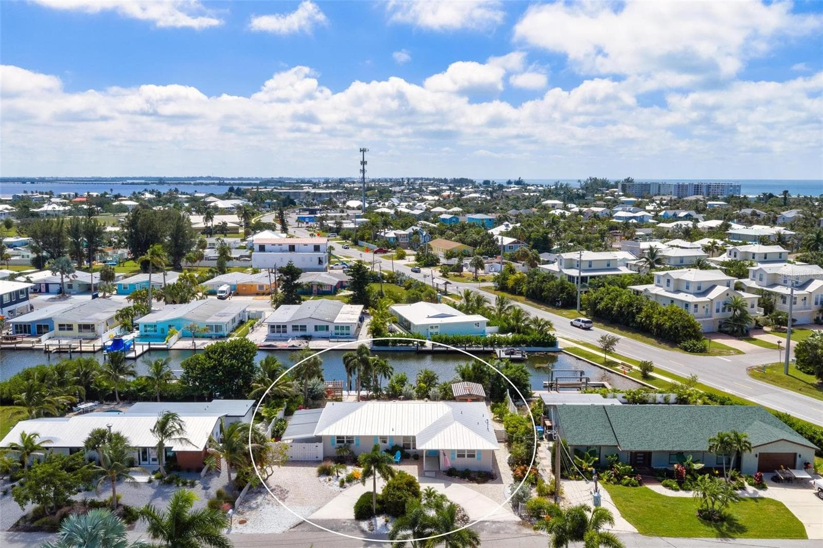 Aerial views to the south - 503 65TH ST, HOLMES BEACH