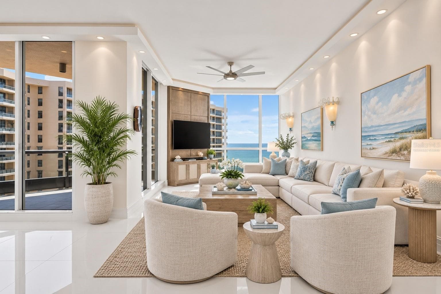 Virtually Staged - den - 1281 GULF OF MEXICO DRIVE DR #707, LONGBOAT KEY
