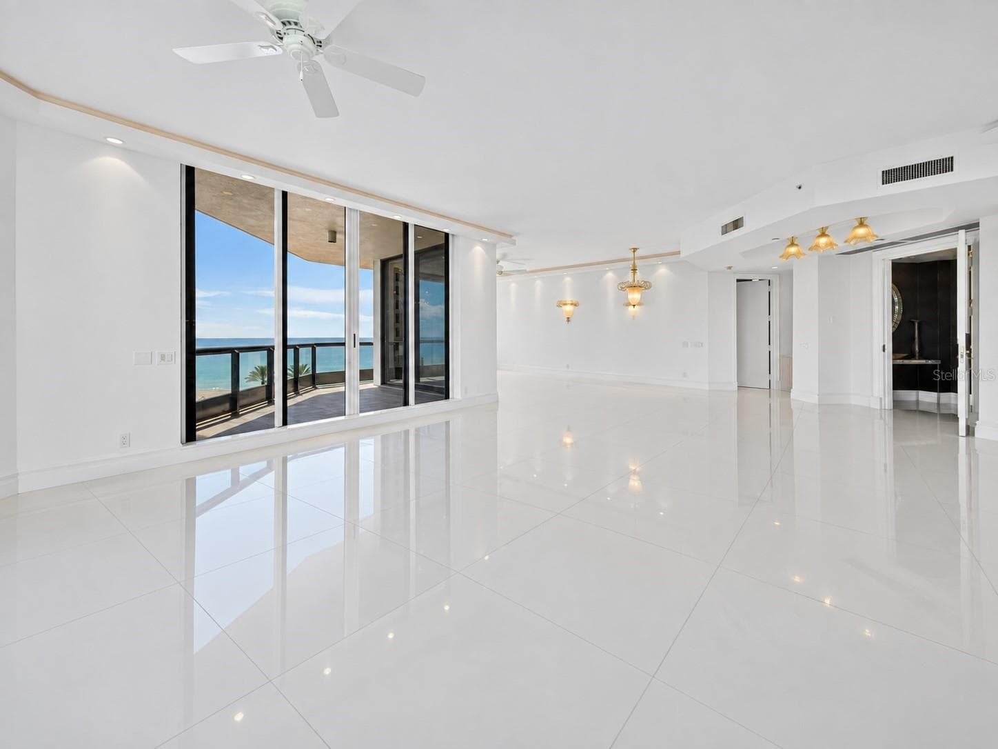 Virtually Vacant - living room and den - 1281 GULF OF MEXICO DRIVE DR #707, LONGBOAT KEY