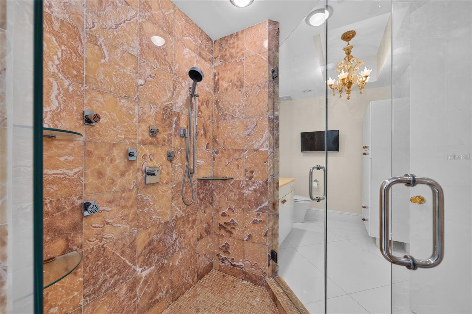 His/hers shower - 1281 GULF OF MEXICO DRIVE DR #707, LONGBOAT KEY