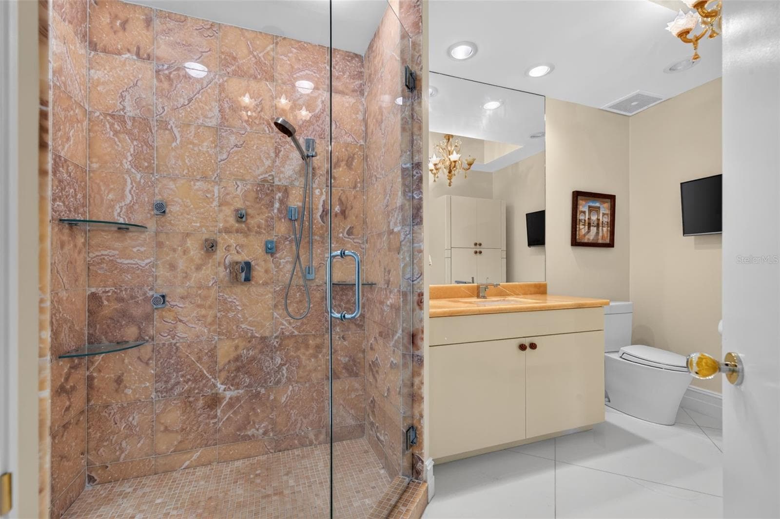 Shared shower with "his" bath - 1281 GULF OF MEXICO DRIVE DR #707, LONGBOAT KEY