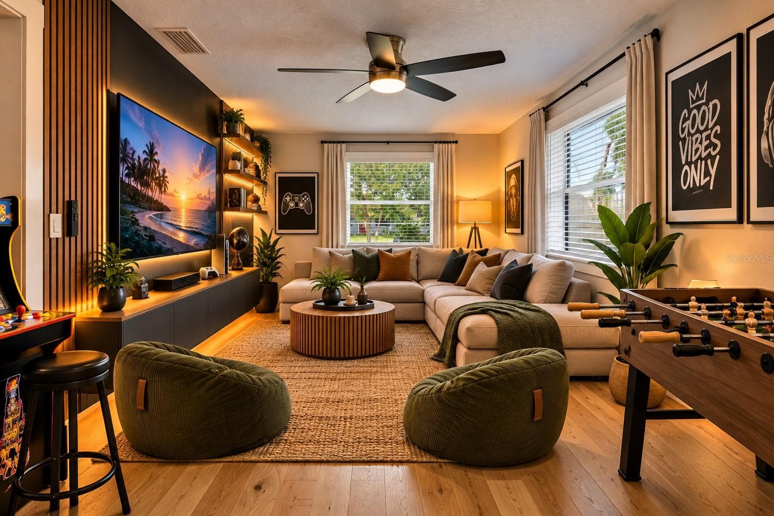 Family Room Staged - 4232 W BAY VIEW AVE, TAMPA