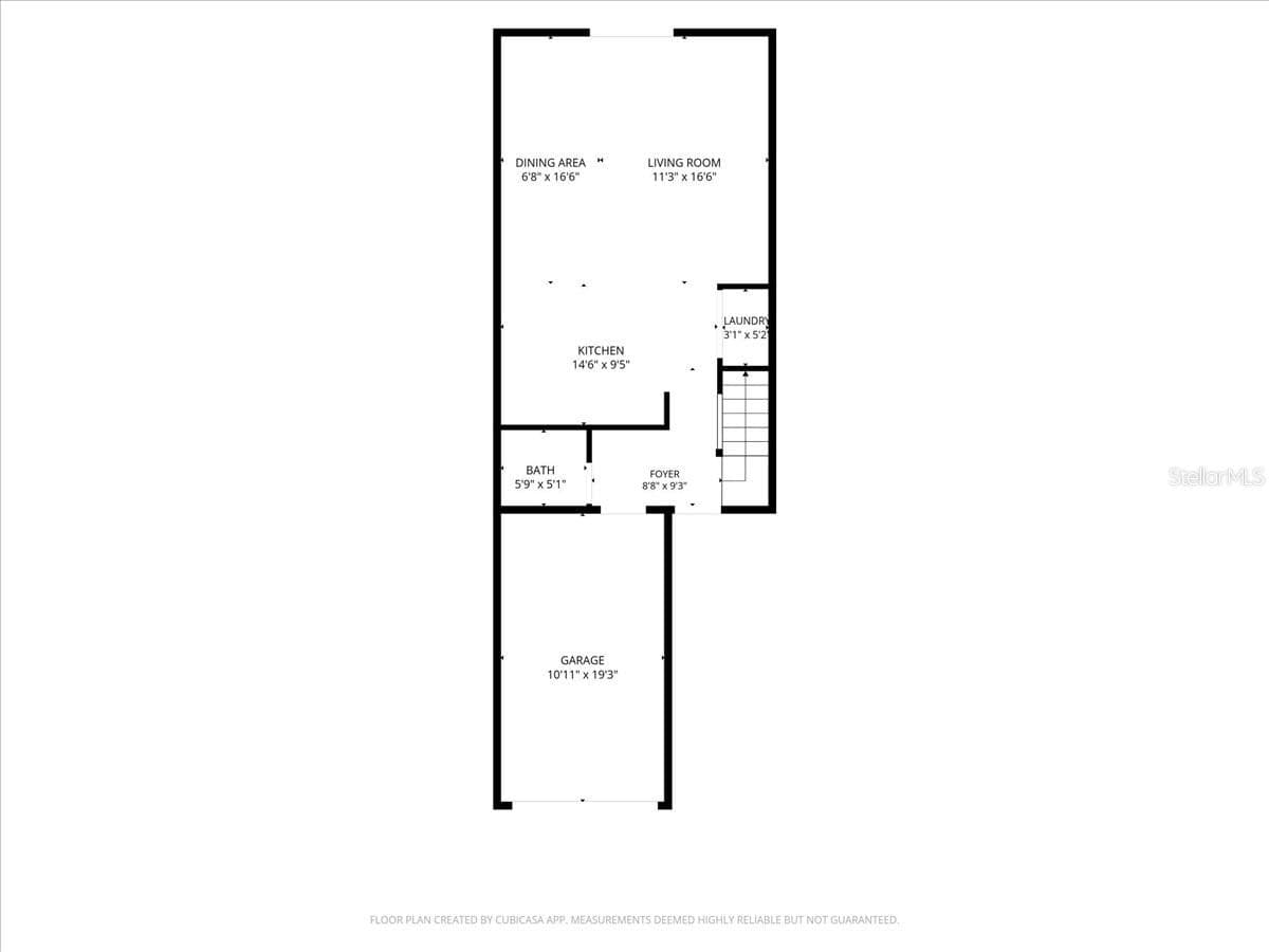 Floor Plan - each unit is similar with mirrored floor plans. 1st floor - 841 E 14TH AVE, NEW SMYRNA BEACH