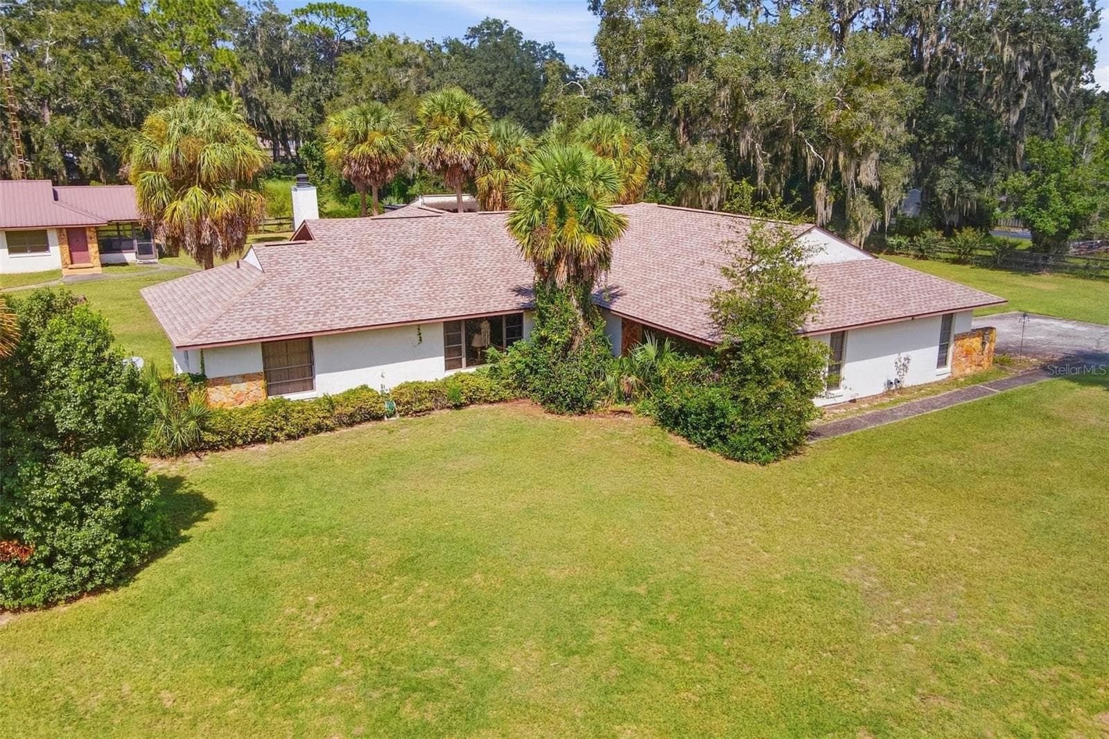 Ariel of front of home - 10131 SE 170TH LN, SUMMERFIELD