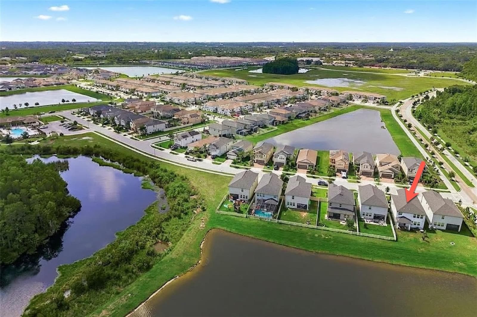 aerial view - 8734 WINNING FIELDS RD, NEW PORT RICHEY