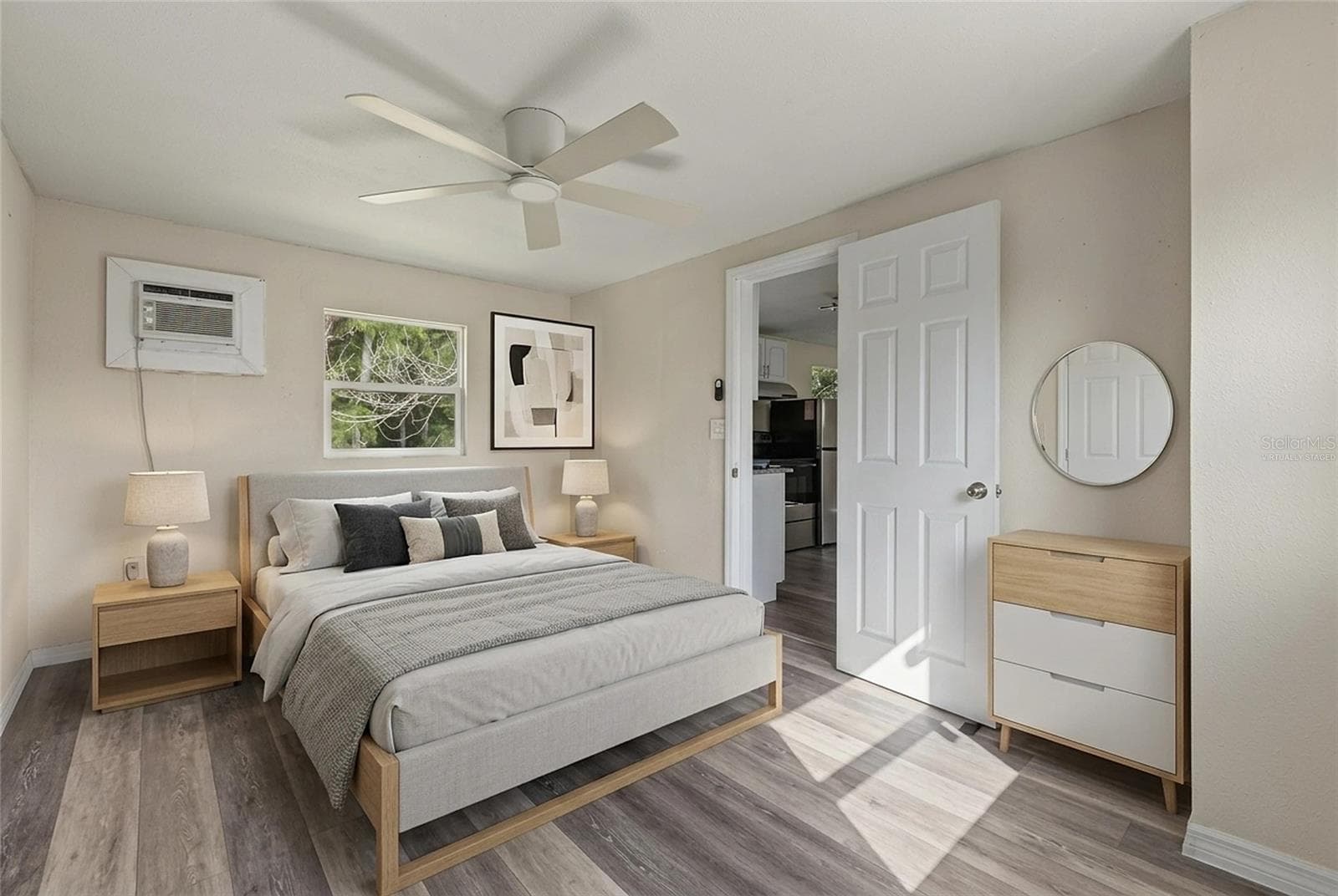 Bedroom in Second Floor Unit - Unit 2 - 5117 Mallett Drive (This photo has been virtually staged) - 5117 MALLETT DR, PORT RICHEY
