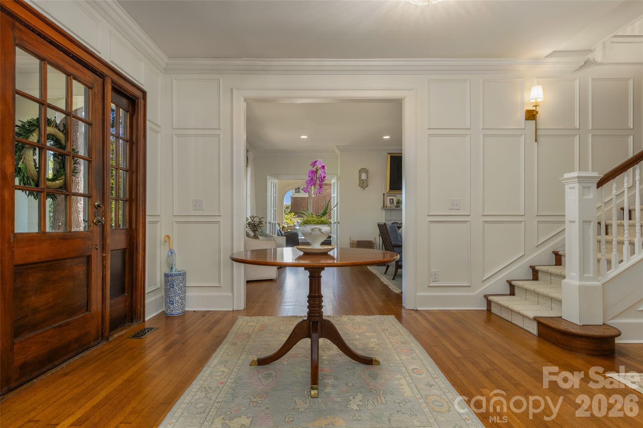 Foyer, original hard wood floors. - 200 Kimberly Avenue, Asheville