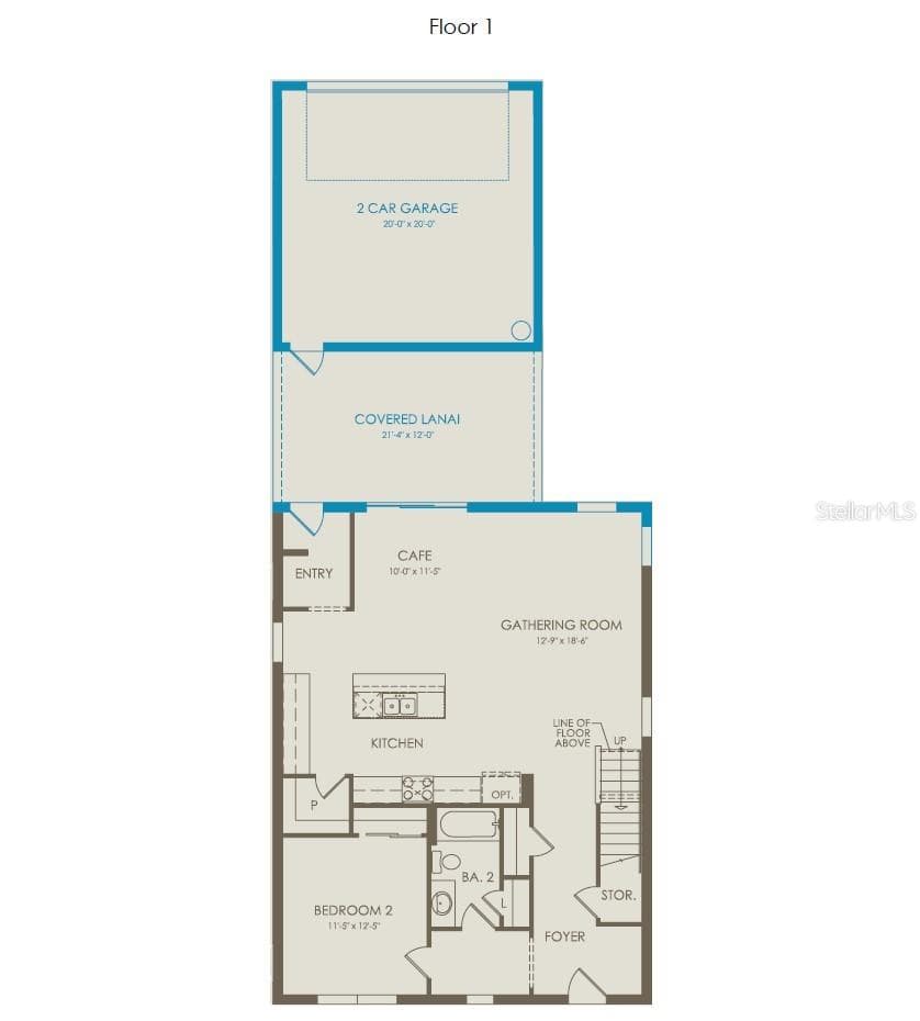 Floor Plan - Floor One - 2302 GROW BOULEVARD, ORLANDO