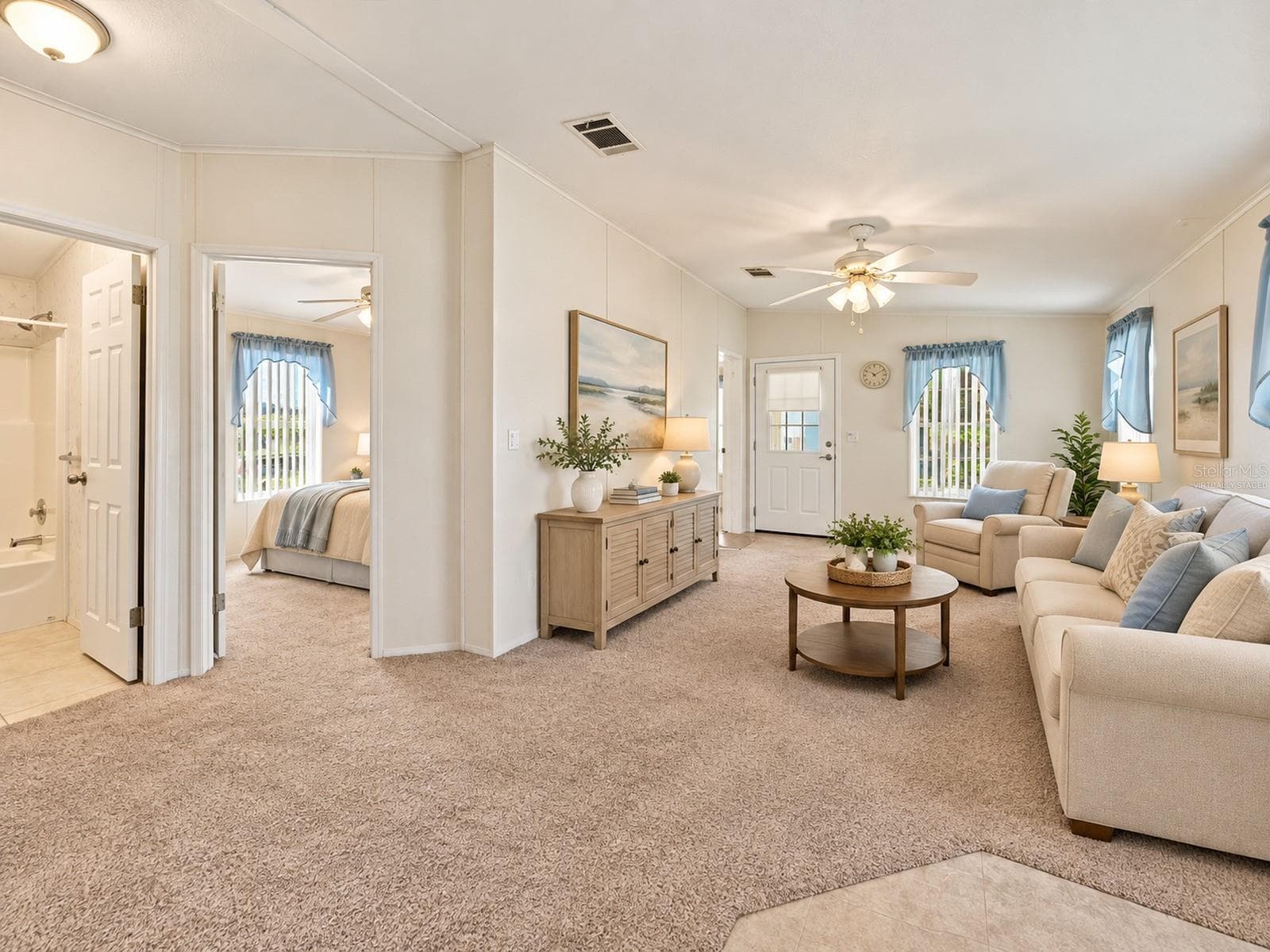 Virtually staged for visualization purposes - Living Room - 59 BEAVERKILL DR, LAKE WALES