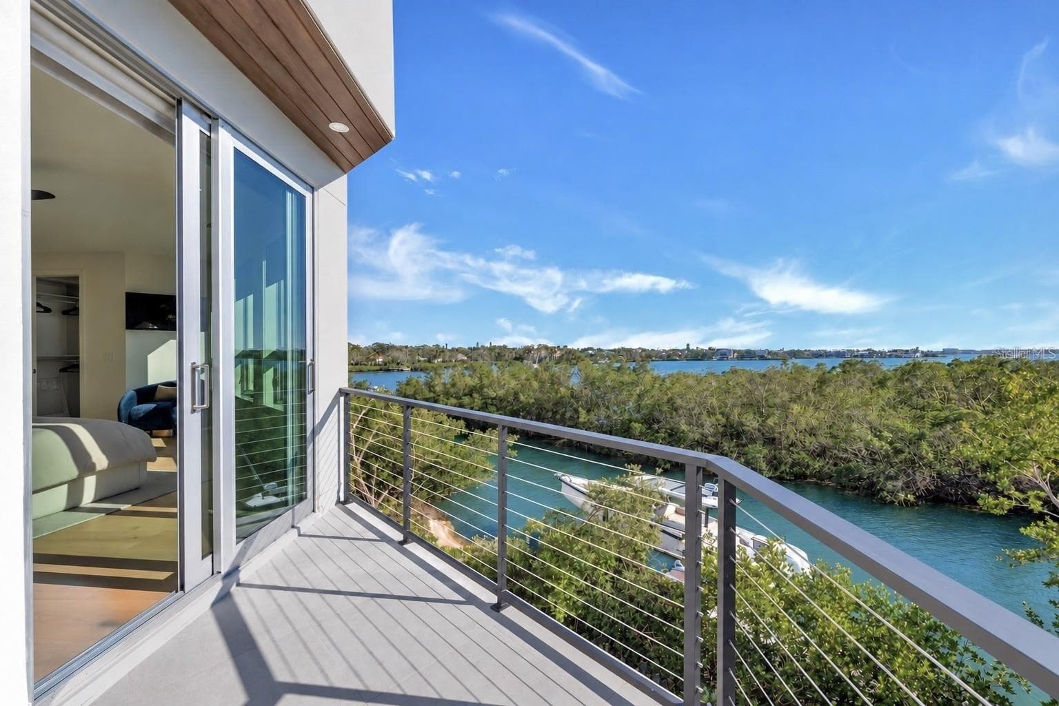 Private balcony off of the primary - 1406 TANGIER WAY, SARASOTA