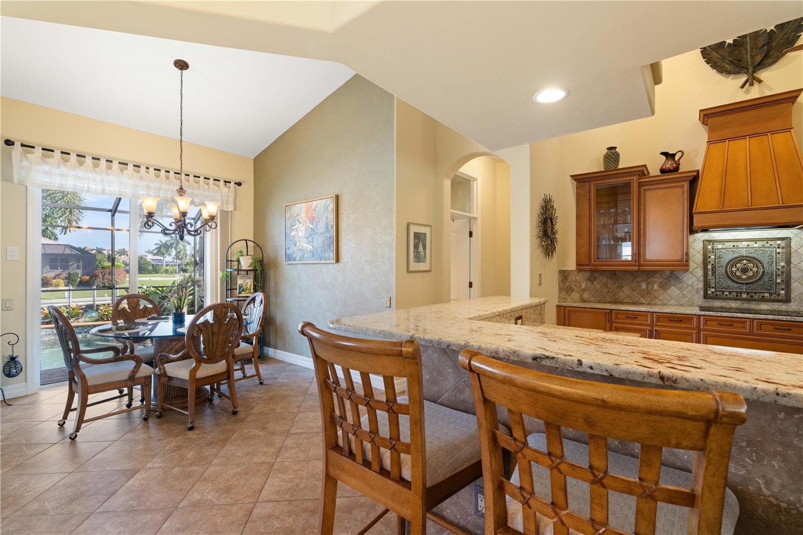 Breakfast nook is next to the kitchen - 1448 KIWI CT, PUNTA GORDA