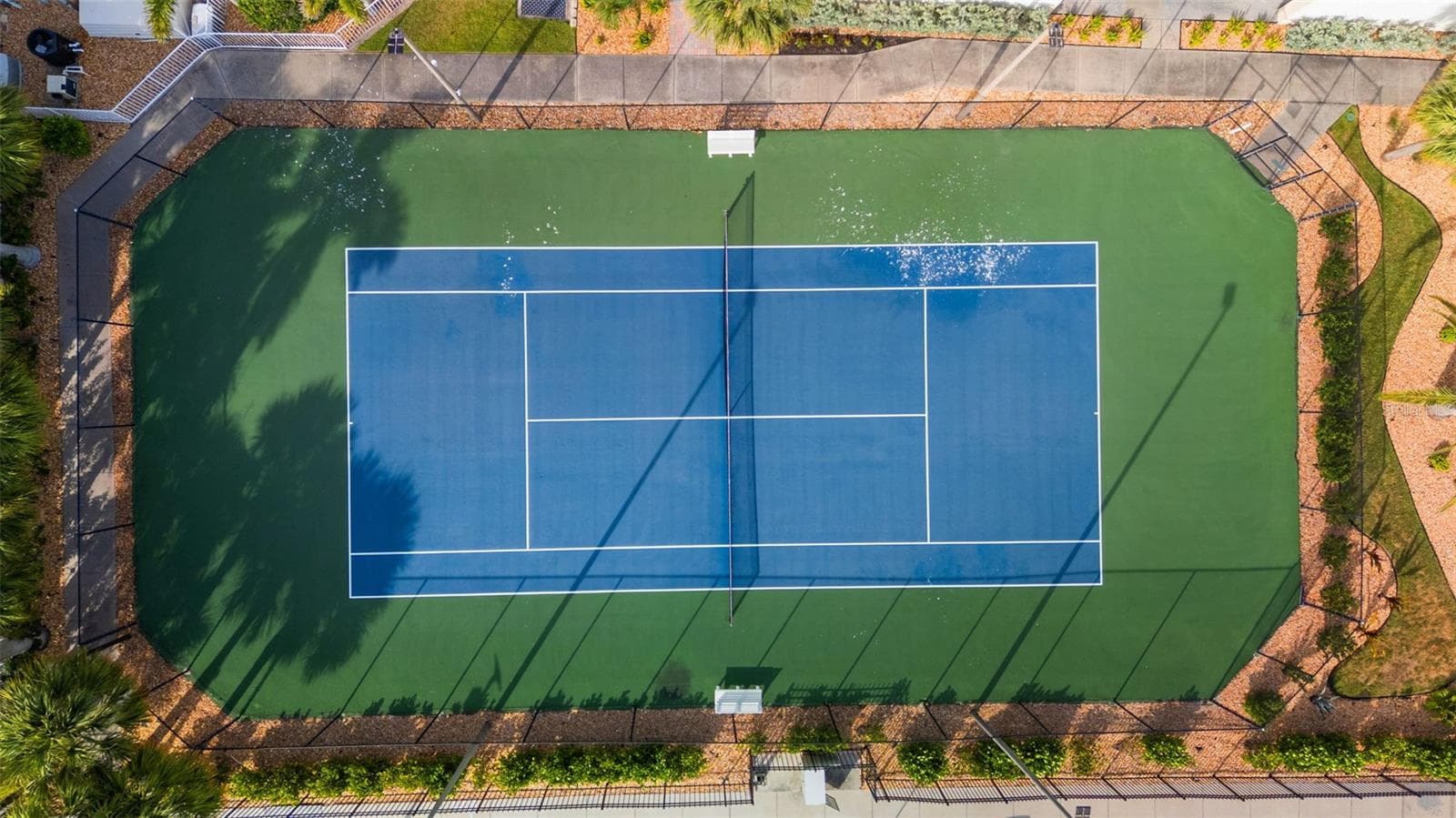 Gorgeous aerial view of just one of our two tennis courts - 17717 GULF BLVD #604, REDINGTON SHORES