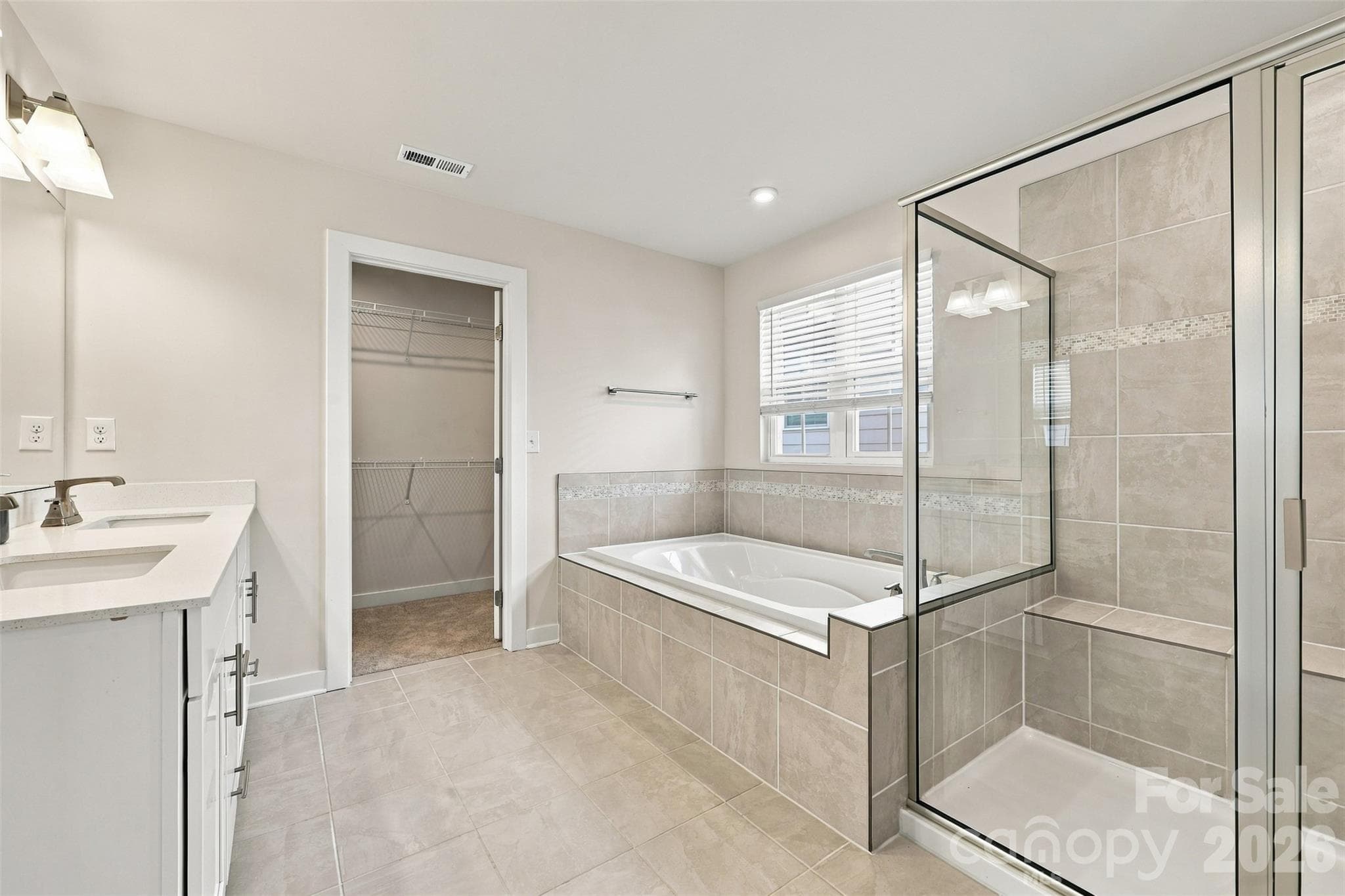 Upgraded shower with bench - Mooresville