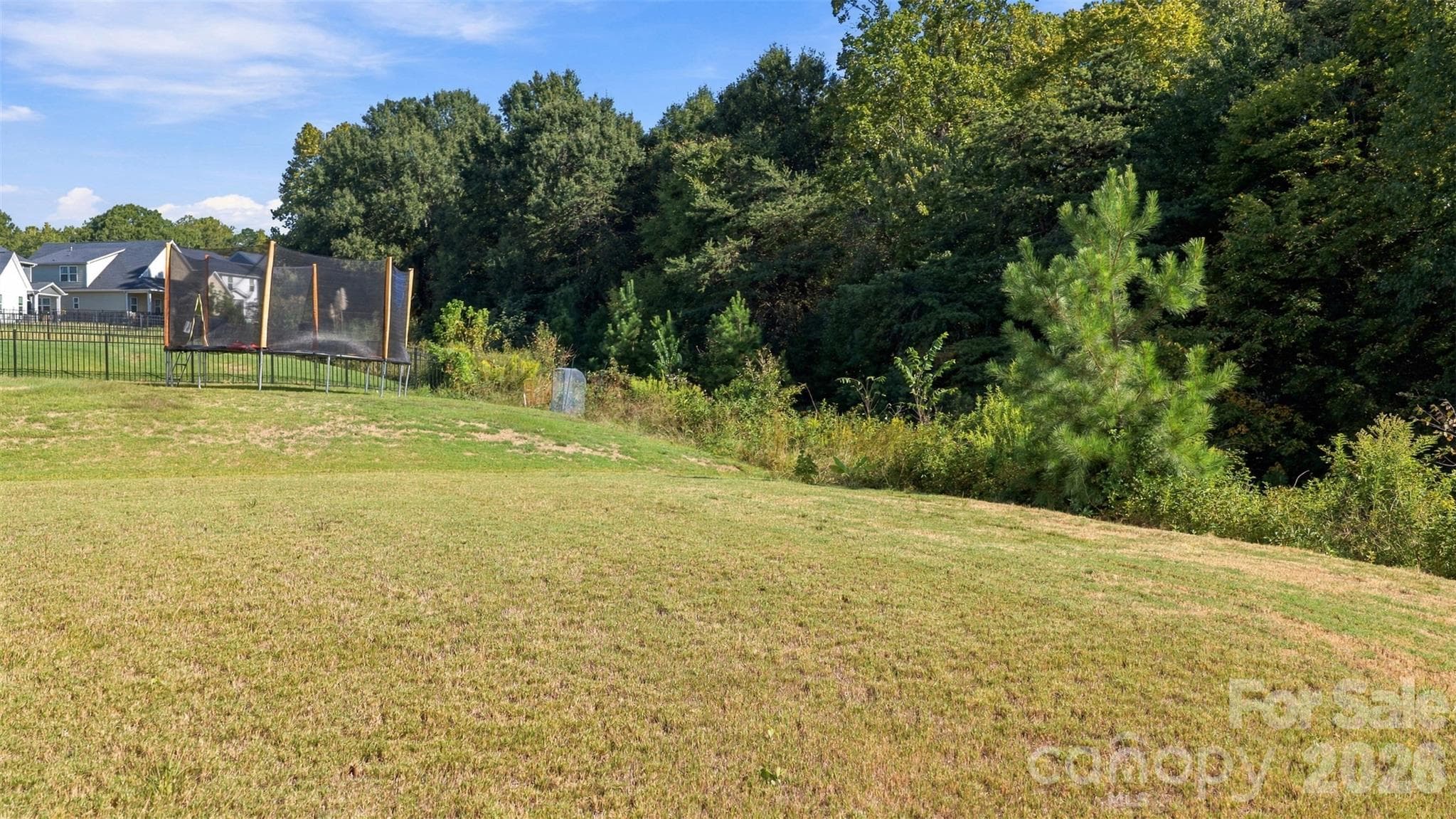 Usable backyard with mature trees at the back - Mooresville